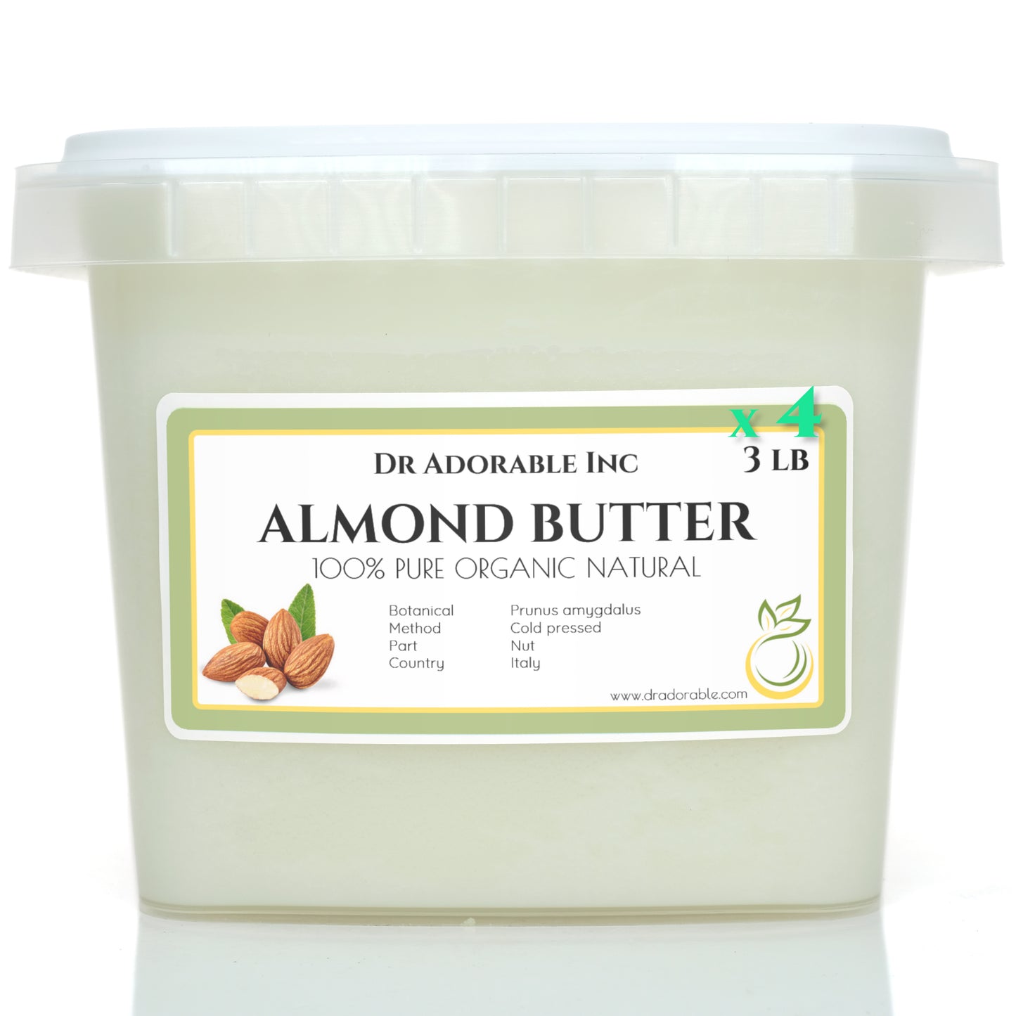 Almond Butter - Pure Natural Premium Organic Cold Pressed