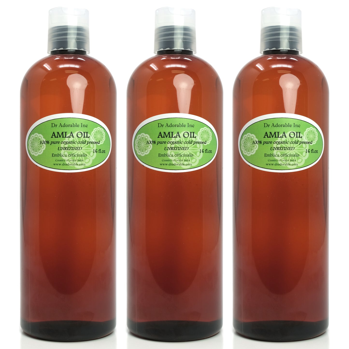 Amla Oil Unrefined - Indian Gooseberry Cold Pressed Pure Organic Hair Skin