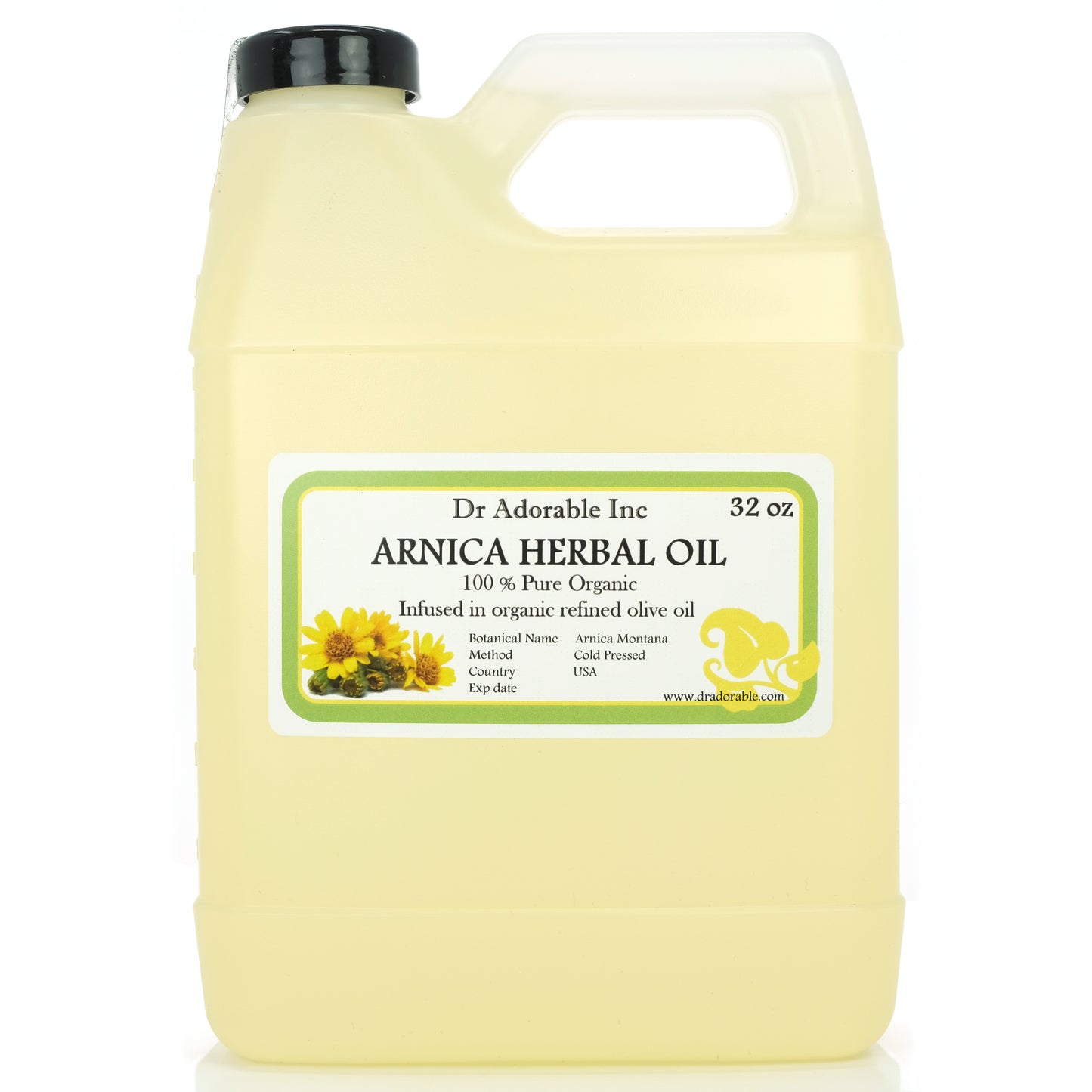 Arnica Herbal Oil - 100% Pure Infused Fresh Natural Organic