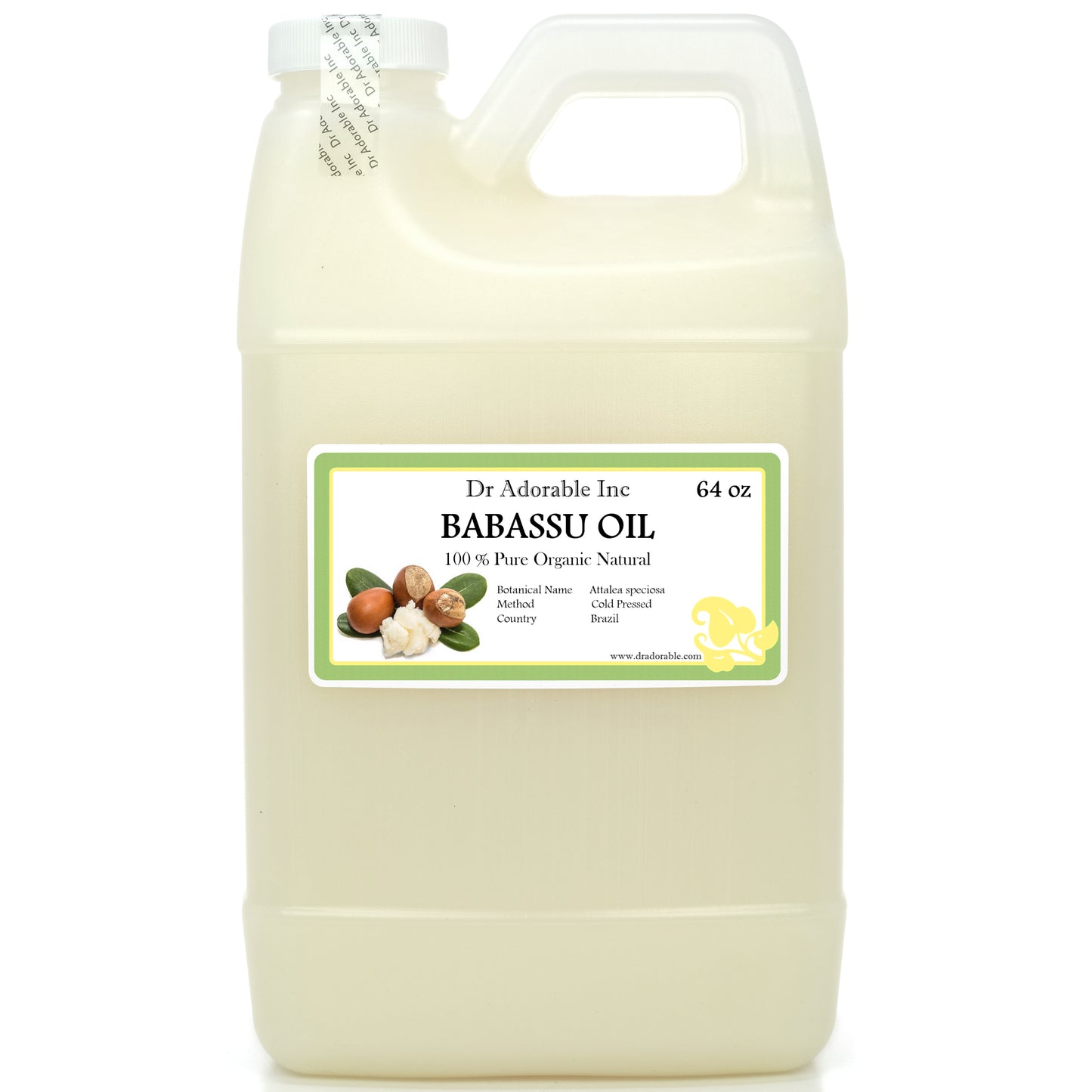 Babassu Oil - 100% Pure Cold Pressed Natural Organic