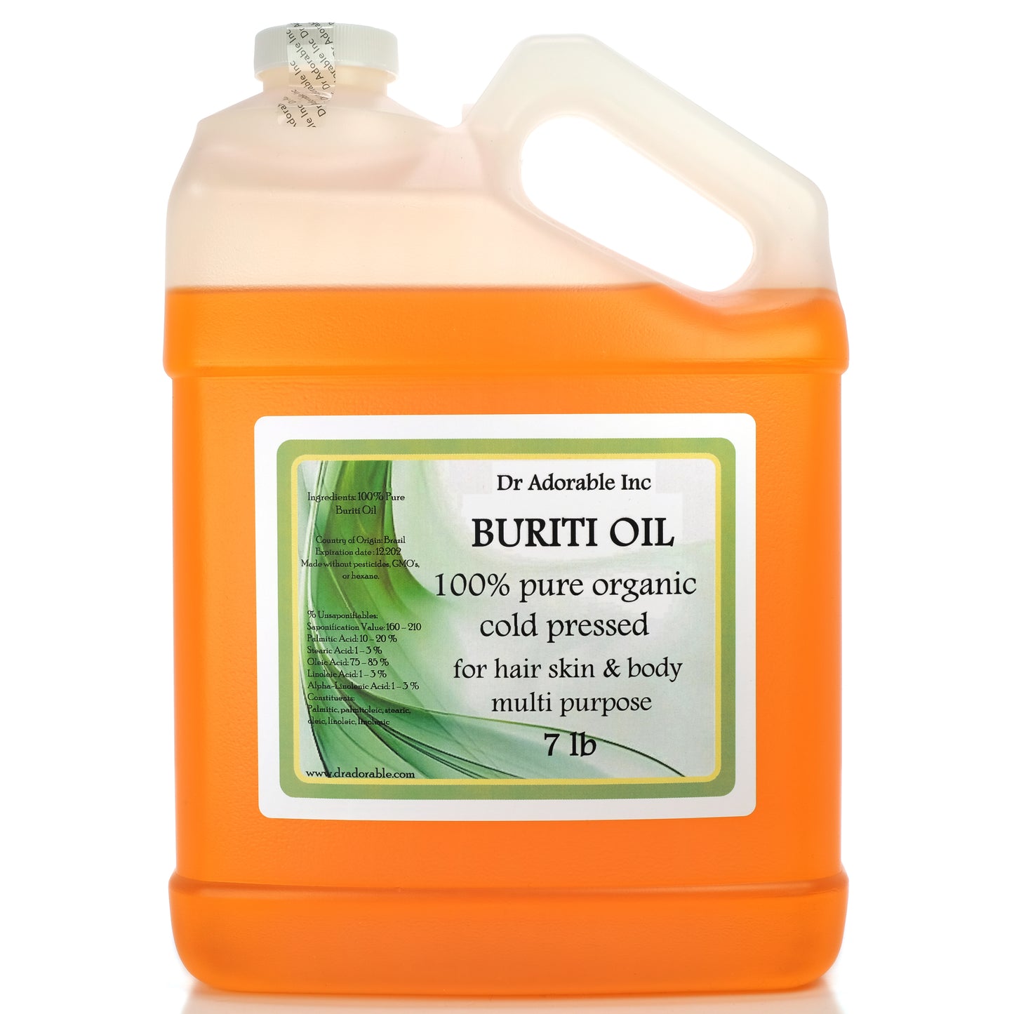 Buriti Exotic Oil - 100% Pure Natural Organic Cold Pressed