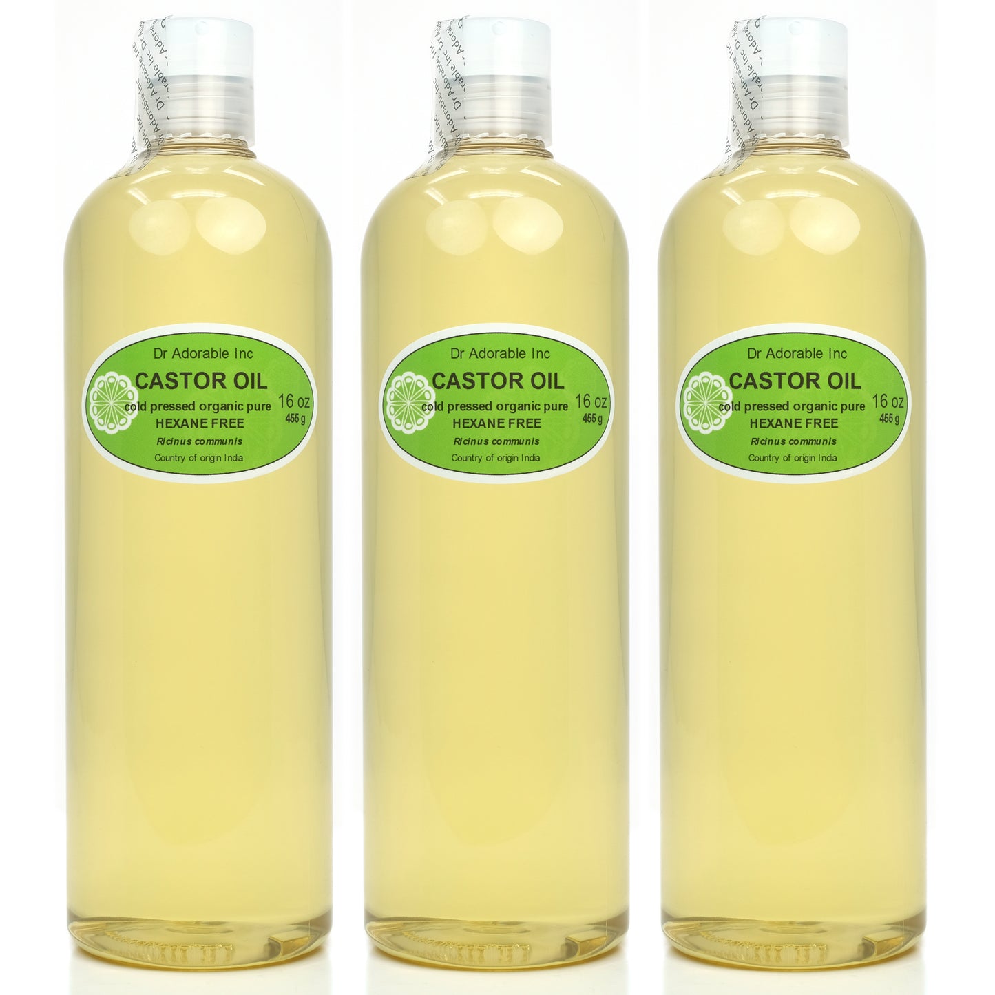 Castor Oil - 100% Pure Natural Organic Cold Pressed