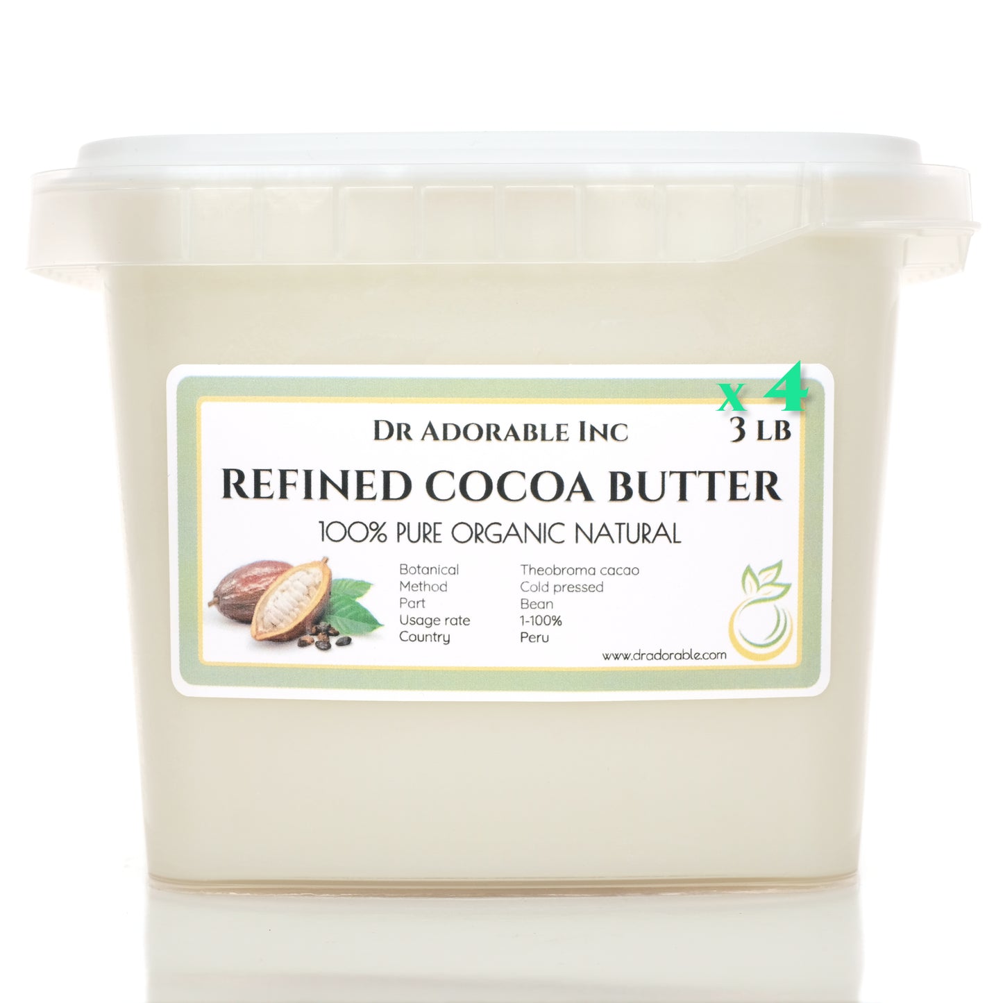 Cocoa Butter Refined - Pure Natural Organic