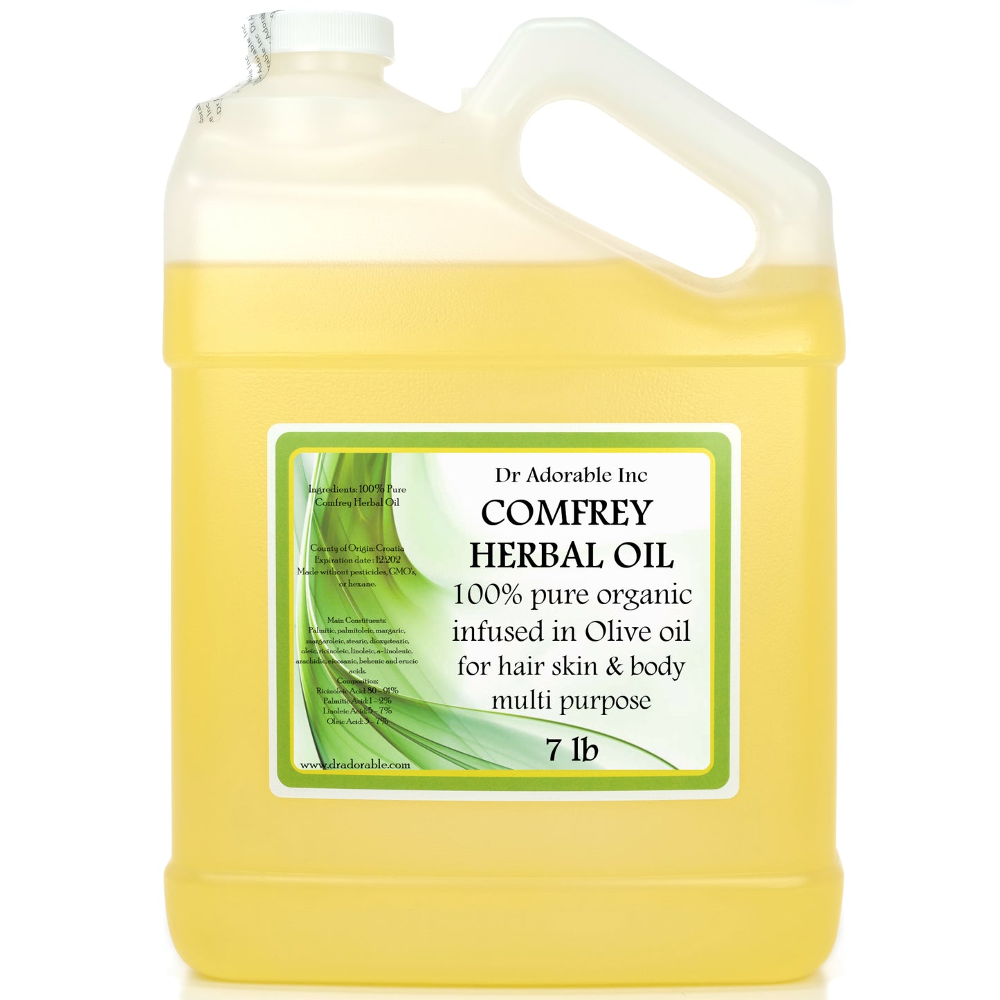 Comfrey Herbal Oil - Infused 100% Pure Natural Organic