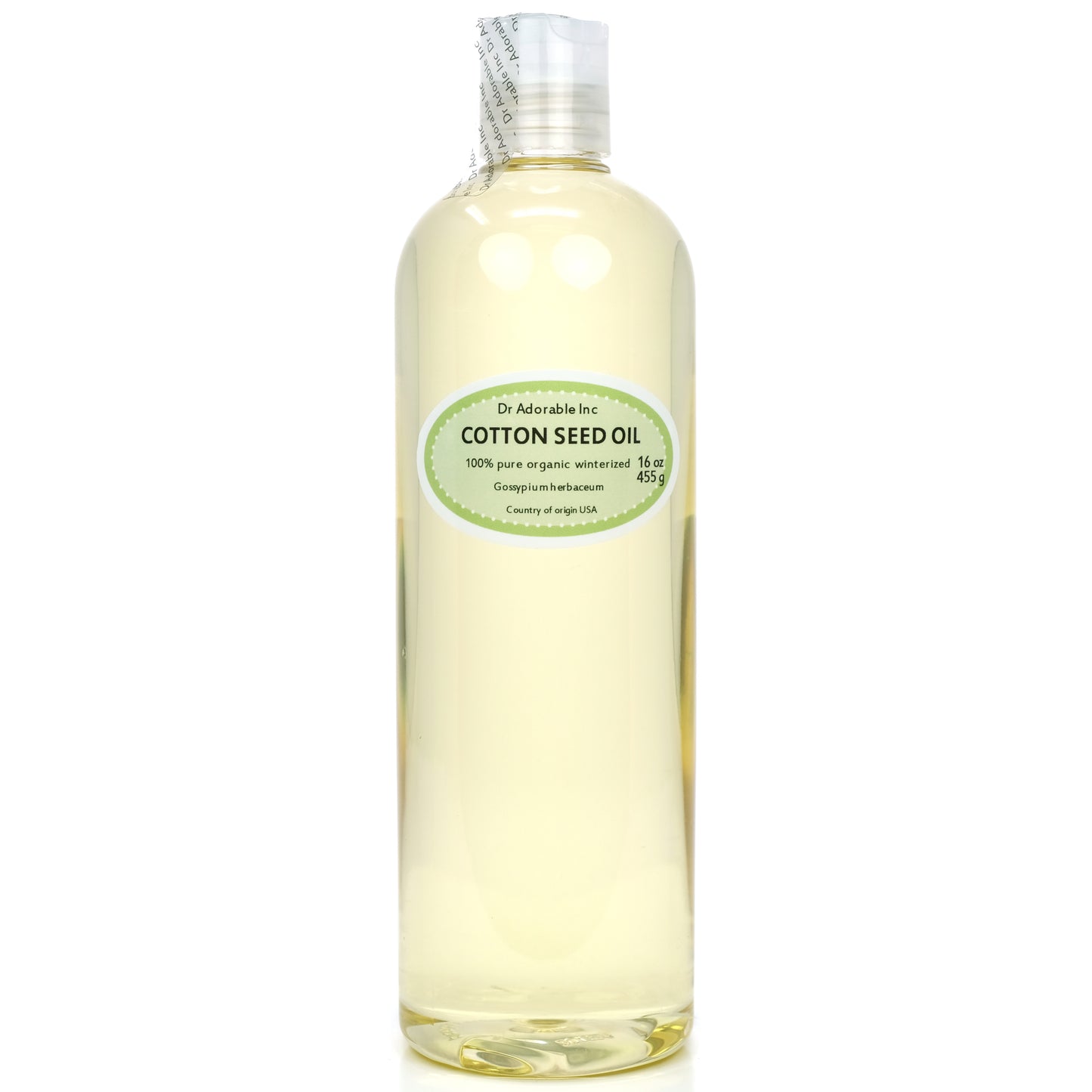 Cottonseed Oil - Winterized 100% Pure Natural Organic Cold Pressed