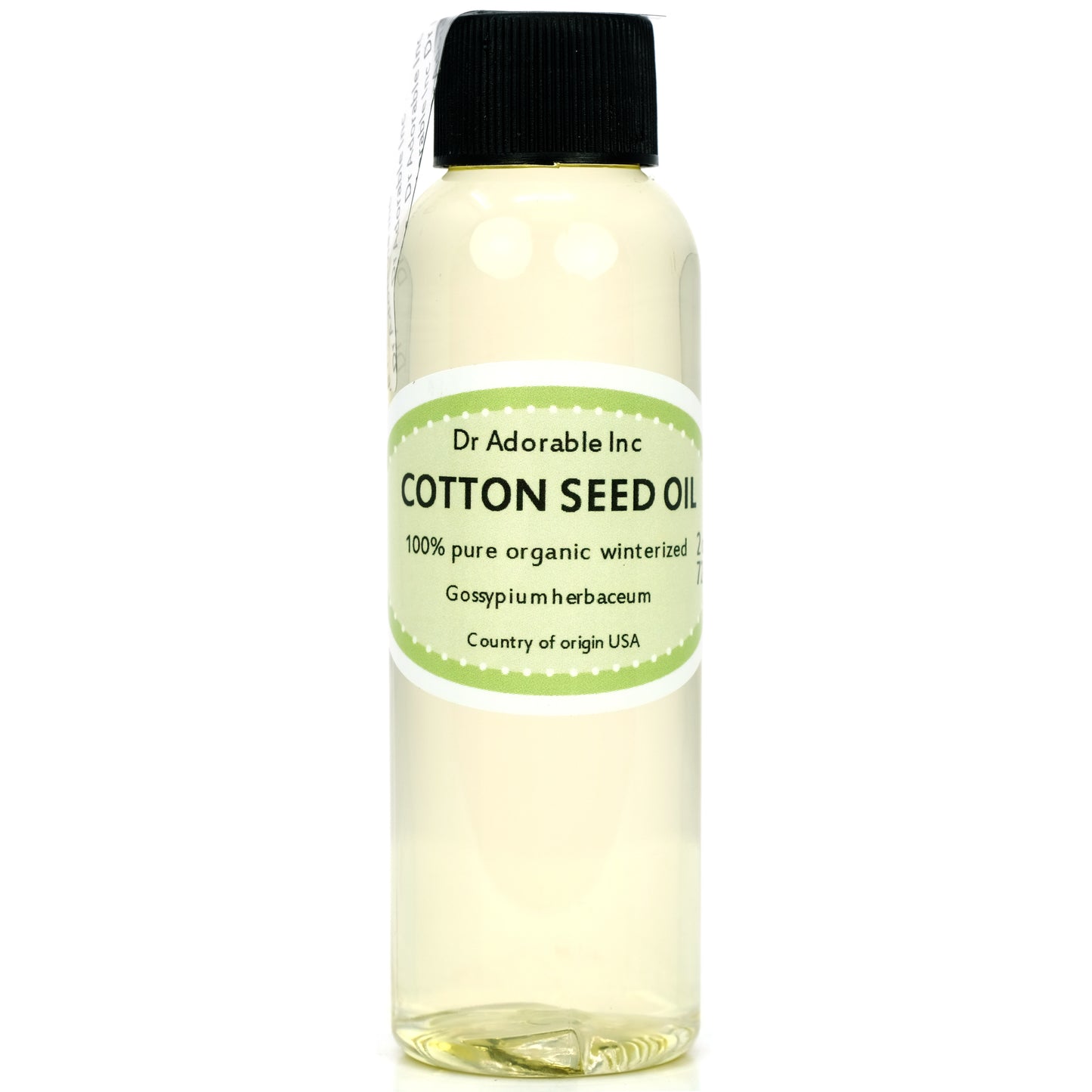 Cottonseed Oil - Winterized 100% Pure Natural Organic Cold Pressed