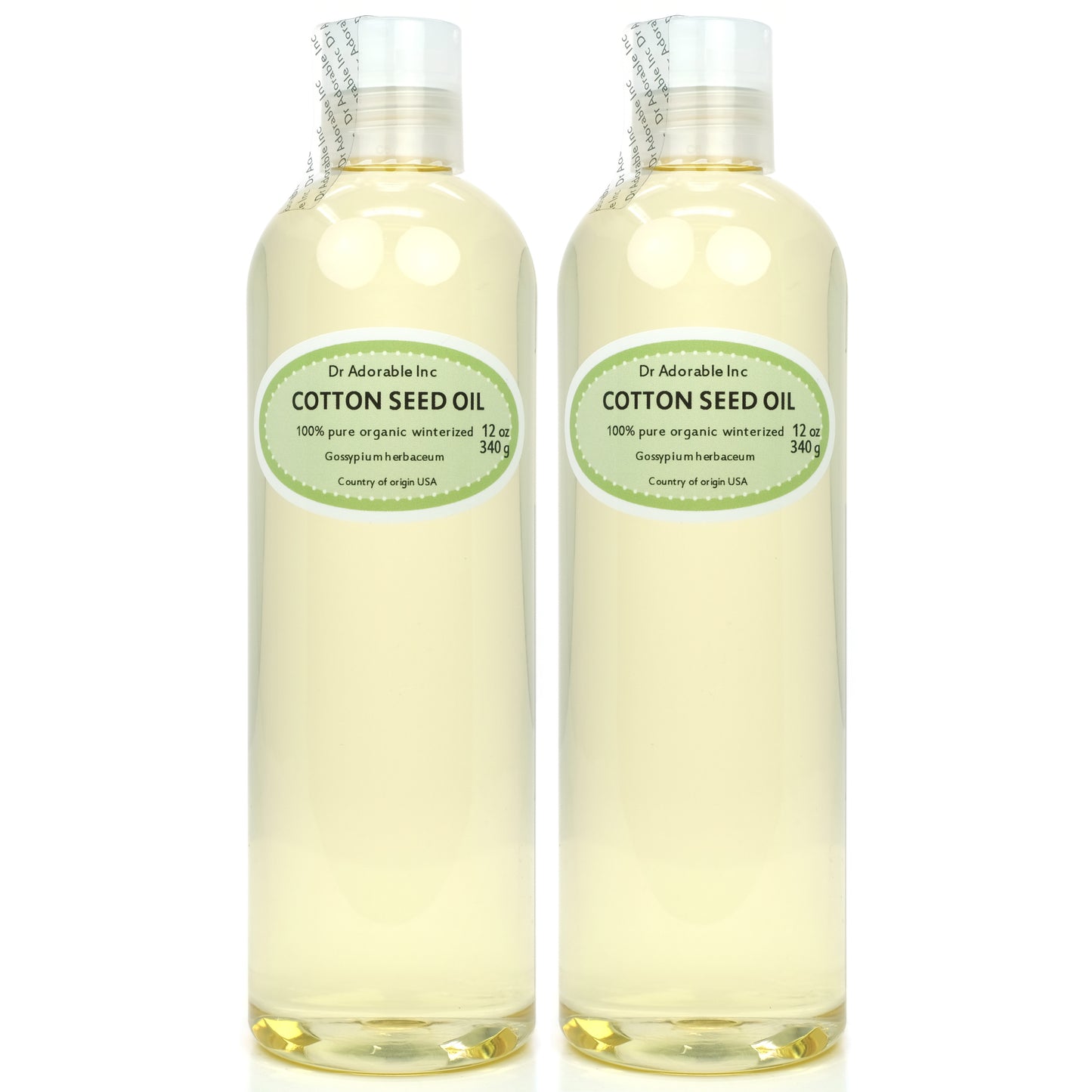 Cottonseed Oil - Winterized 100% Pure Natural Organic Cold Pressed