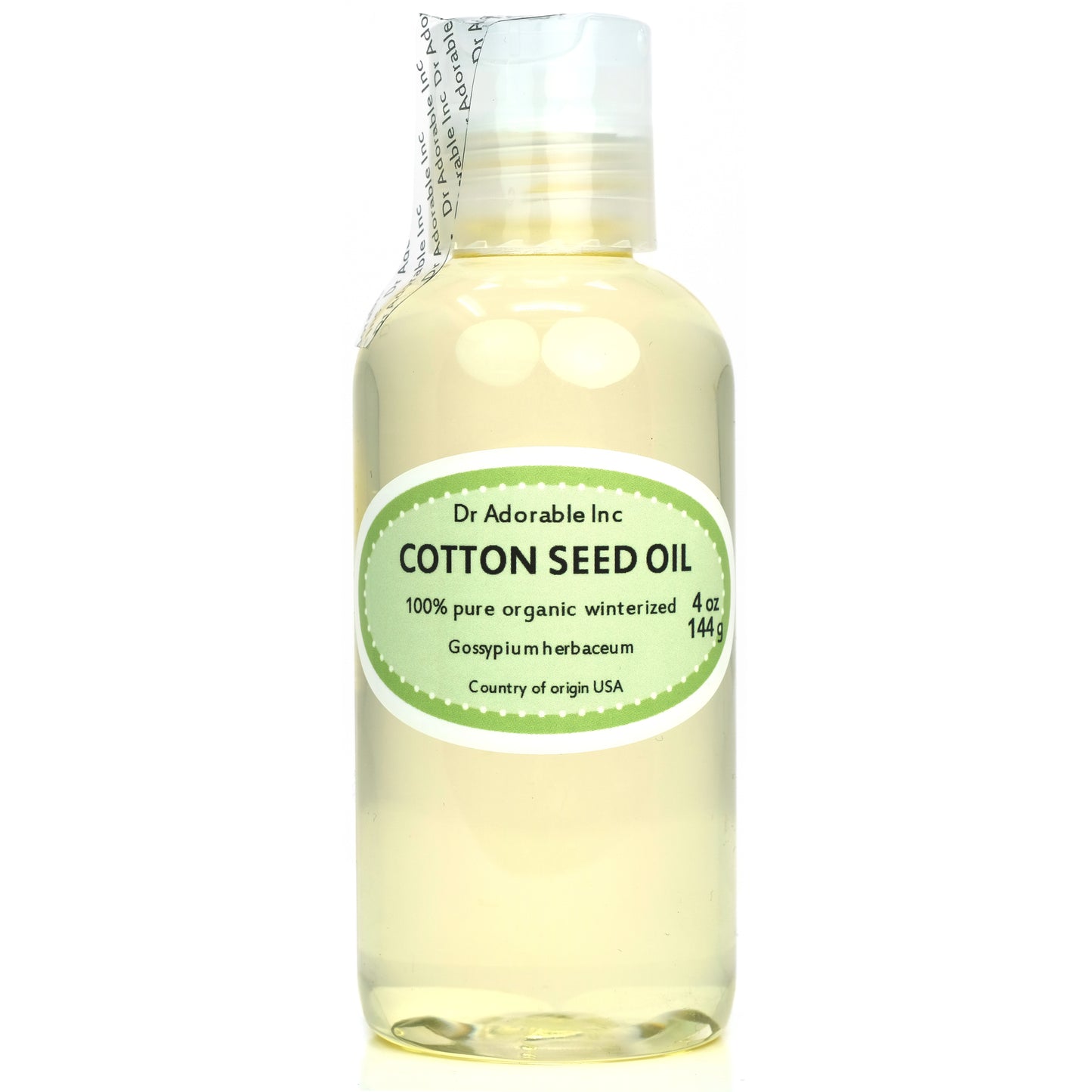 Cottonseed Oil - Winterized 100% Pure Natural Organic Cold Pressed