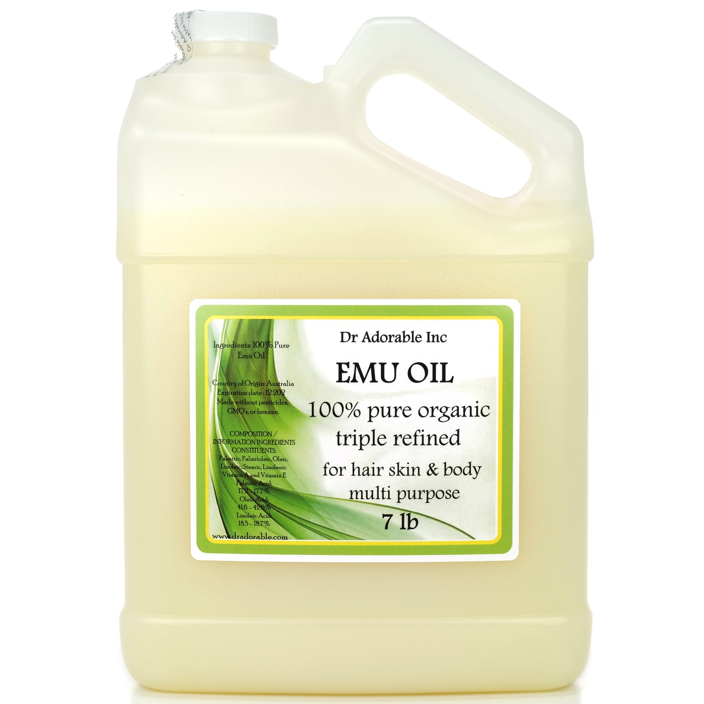 Emu Oil - 100% Pure Natural Triple Refined Organic