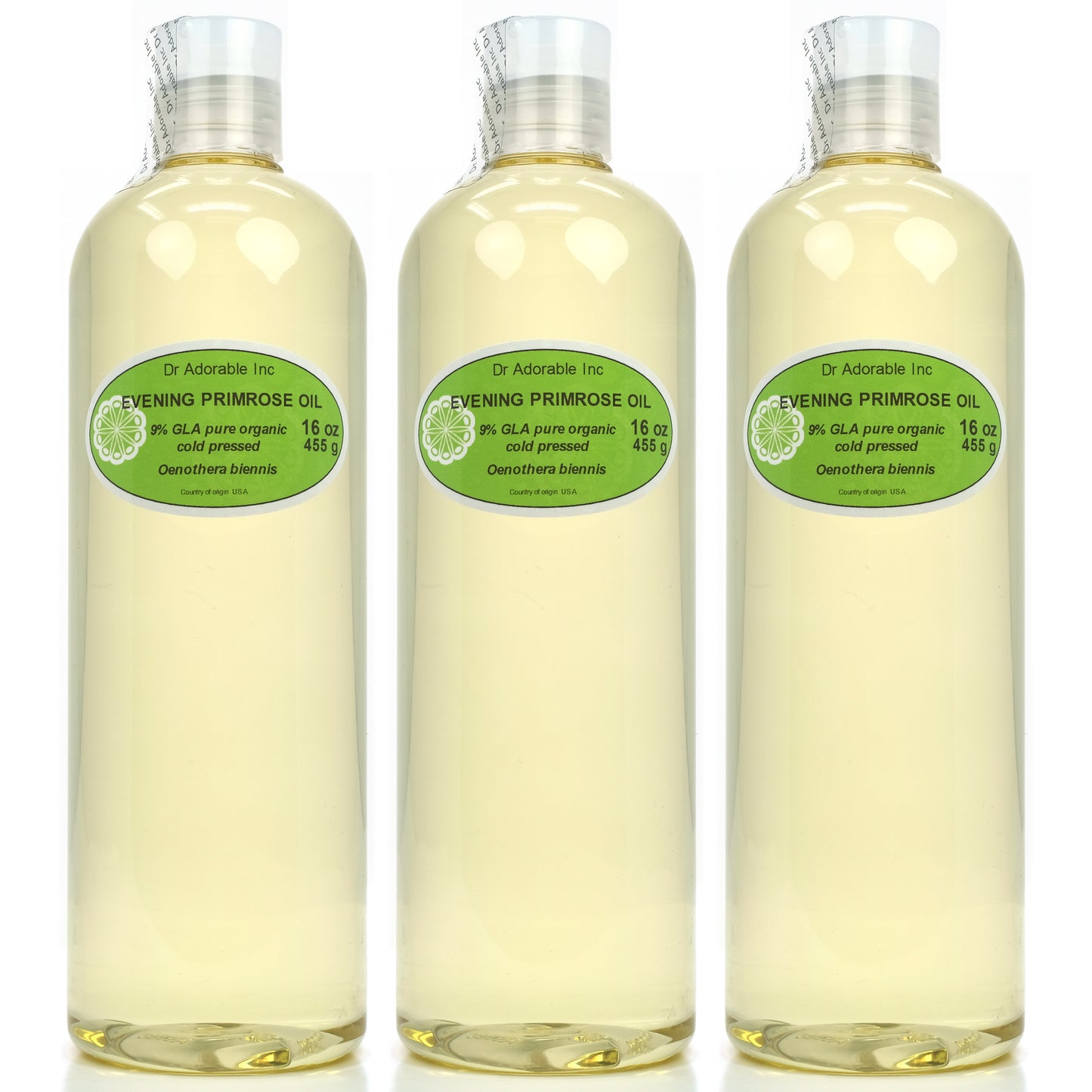 Evening Primrose Oil - 100% Pure Natural Organic Cold Pressed