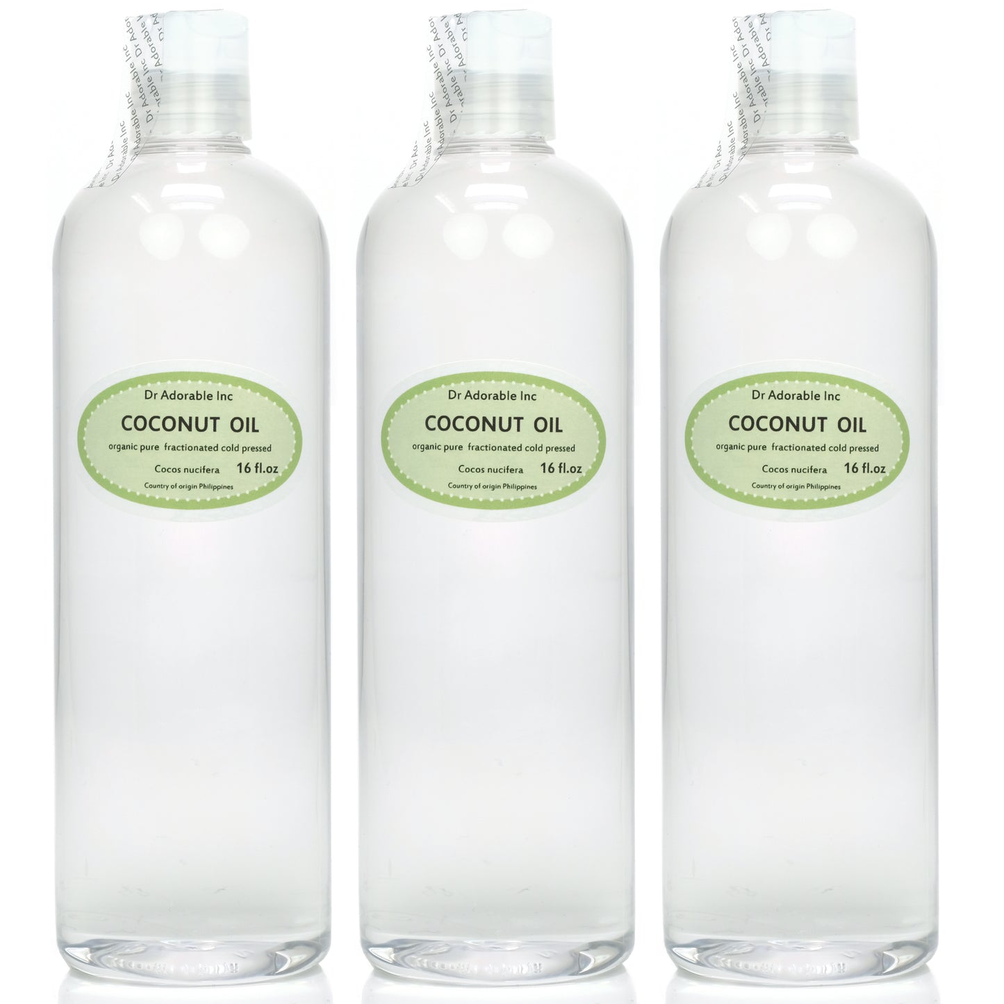 Coconut Fractionated Oil - 100% Pure Natural Organic