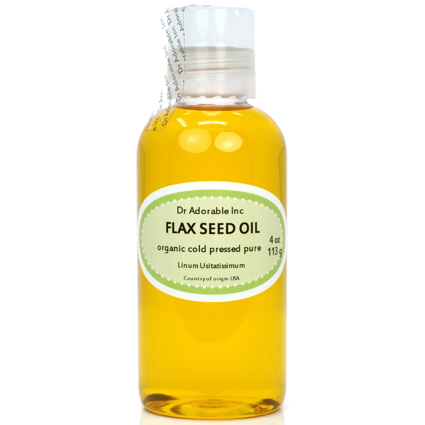 Flax Seed Oil - Unrefined 100% Pure Natural Organic Cold Pressed