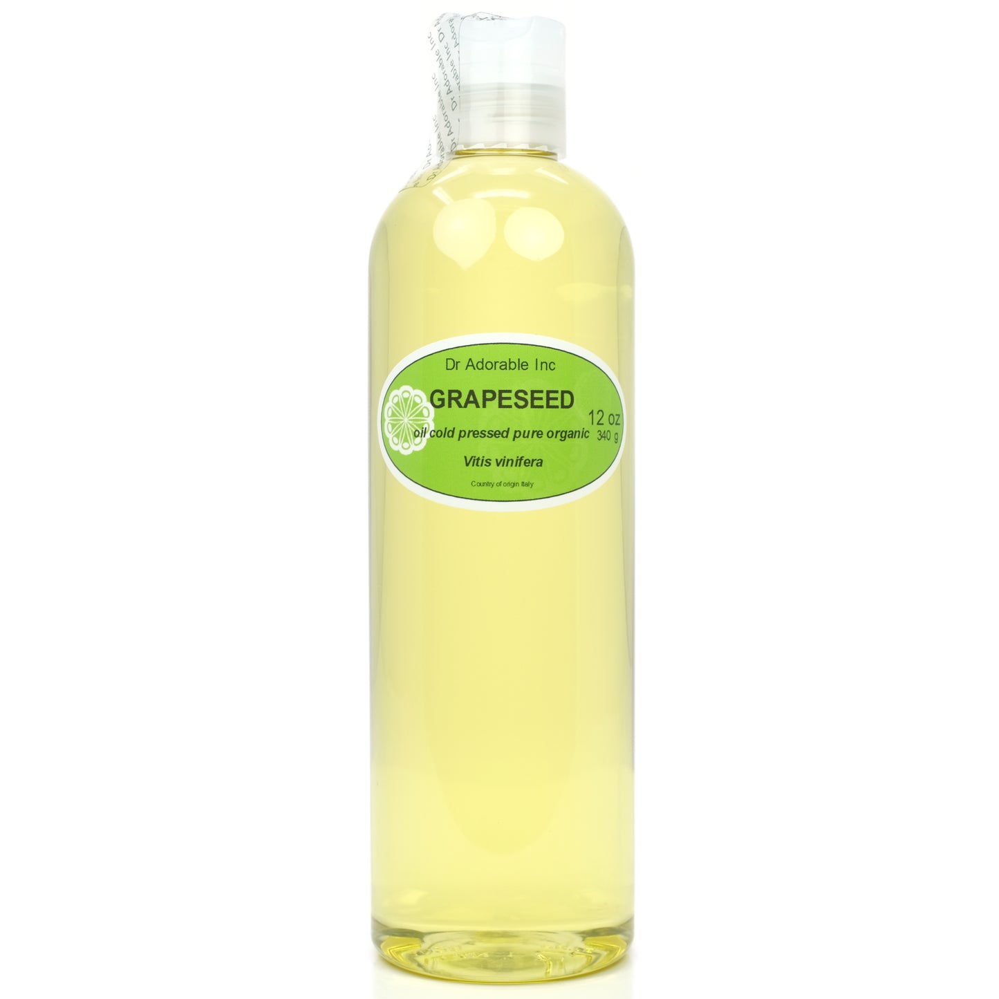 Grapeseed Oil - 100% Pure Cold Pressed Organic Natural