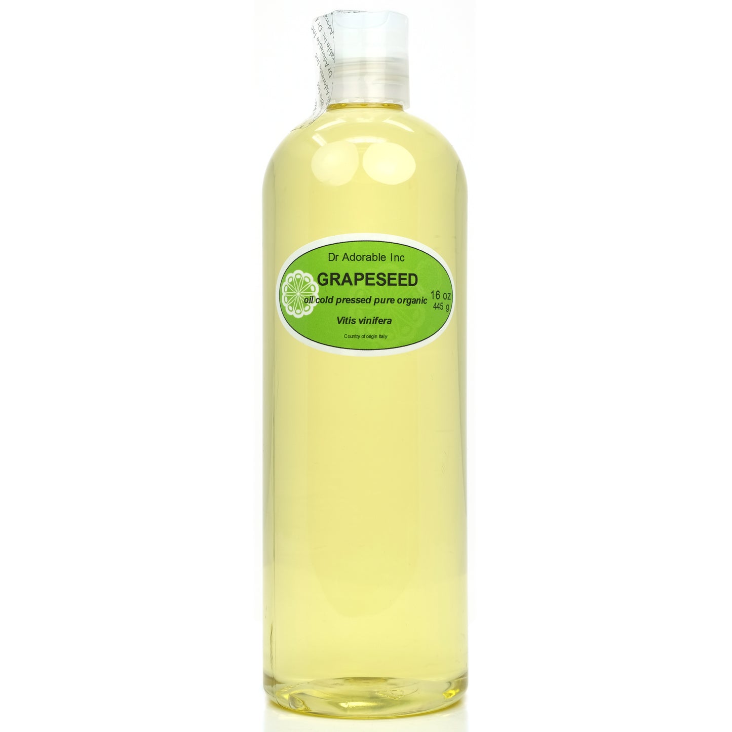 Grapeseed Oil - 100% Pure Cold Pressed Organic Natural