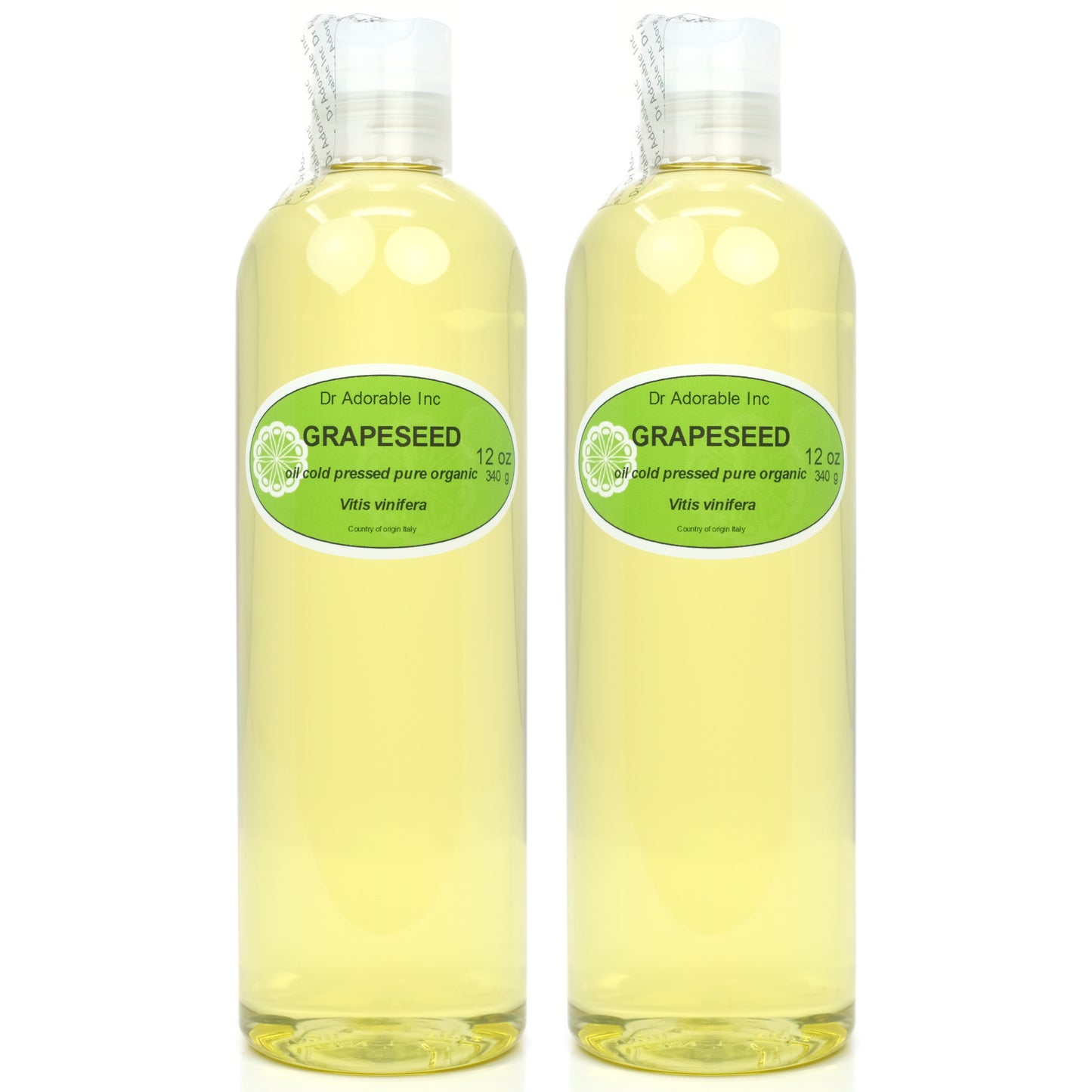 Grapeseed Oil - 100% Pure Cold Pressed Organic Natural