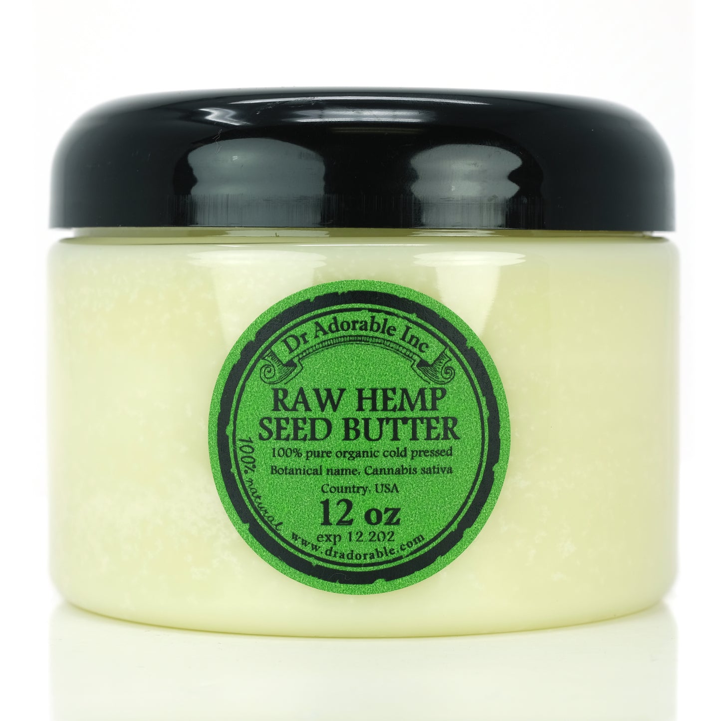 Hemp Seed Butter - 100% Pure Natural Organic Raw