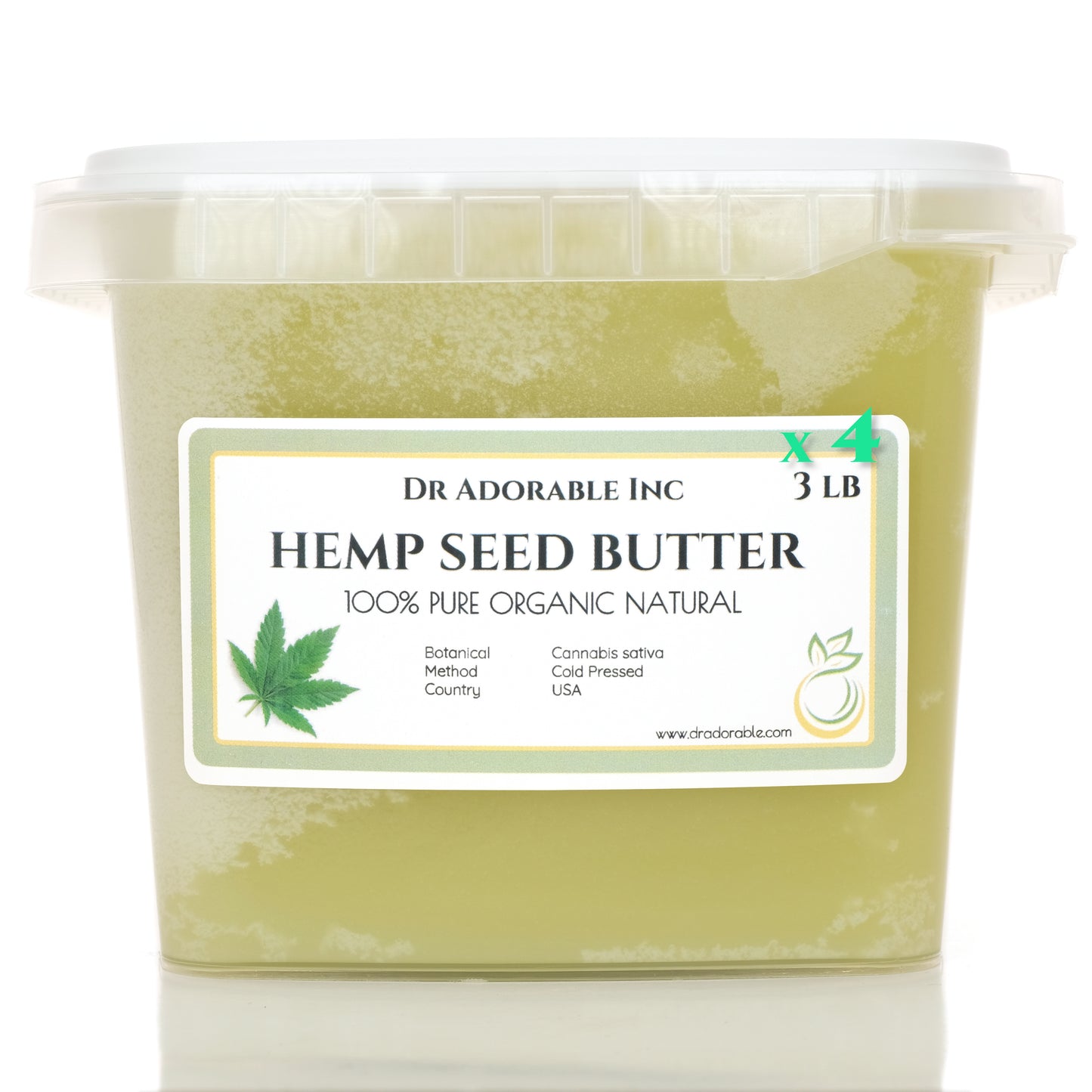 Hemp Seed Butter - 100% Pure Natural Organic Raw