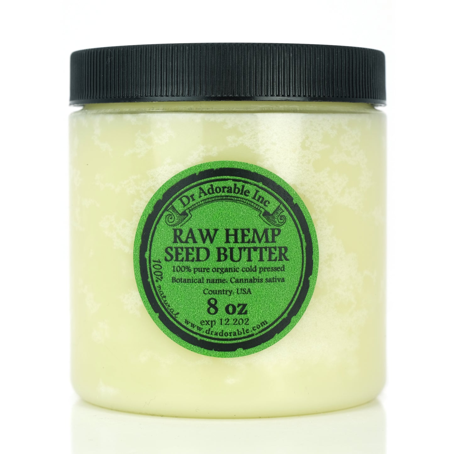 Hemp Seed Butter - 100% Pure Natural Organic Raw