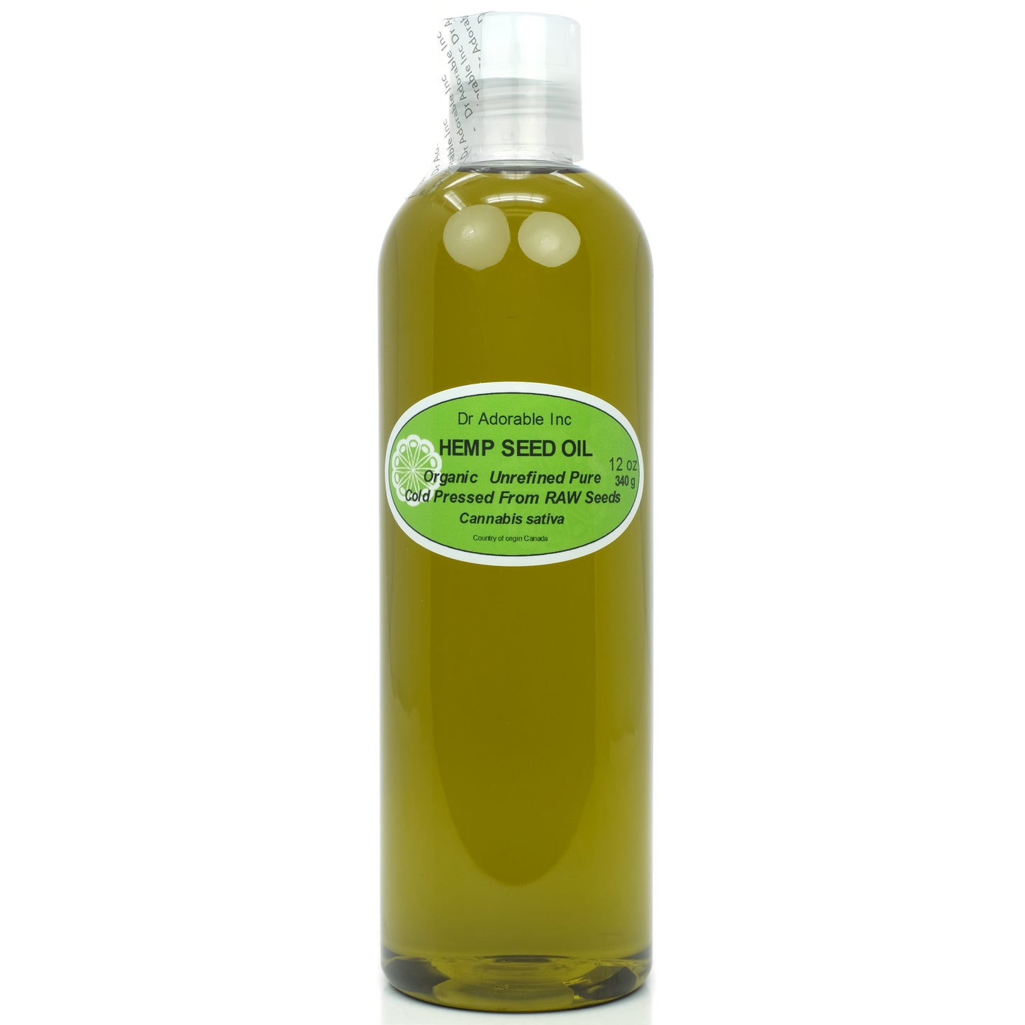 Hemp Seed Oil Unrefined - 100% Pure Natural Cold Pressed Organic