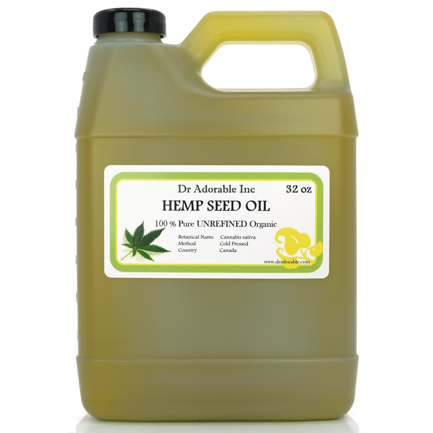 Hemp Seed Oil Unrefined - 100% Pure Natural Cold Pressed Organic