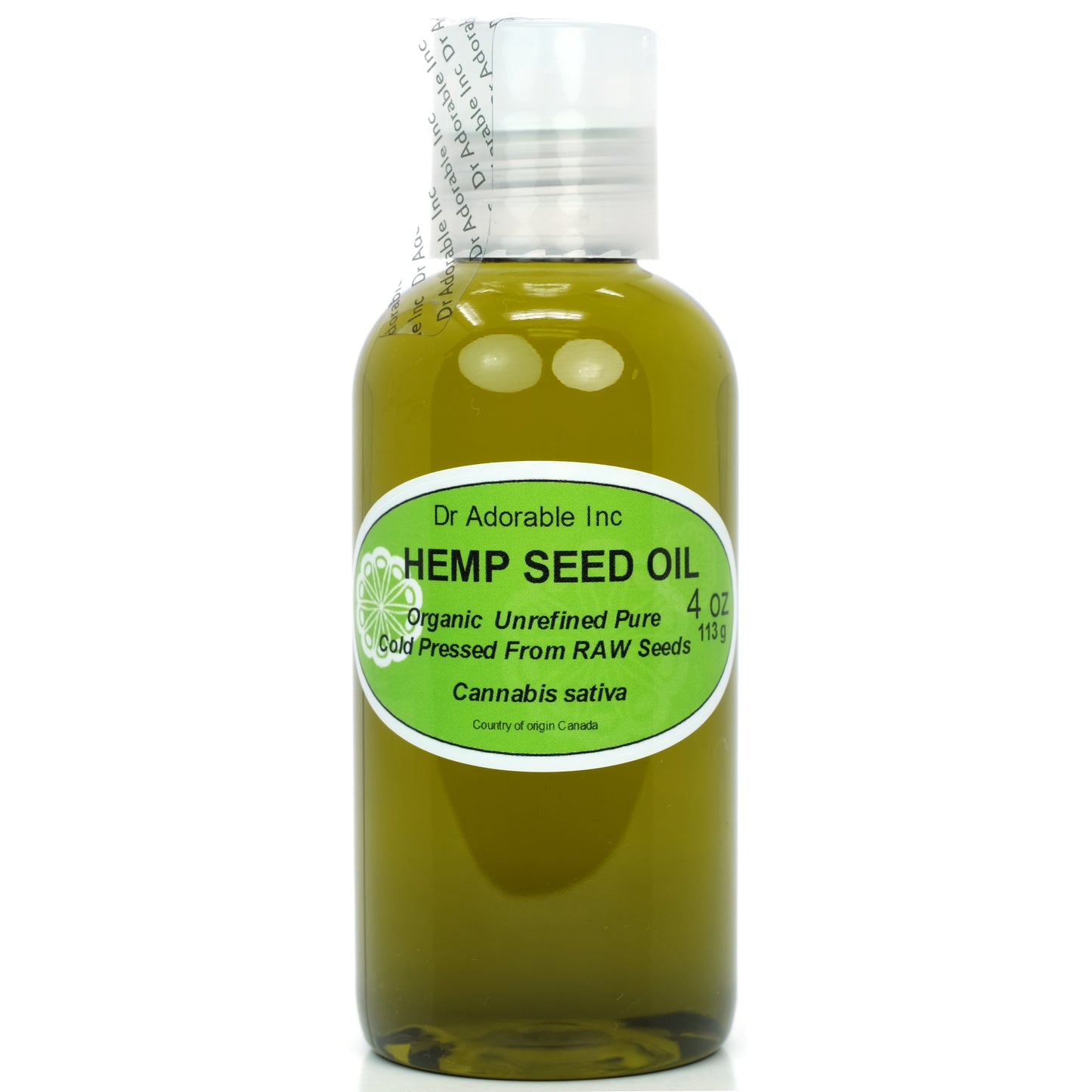 Hemp Seed Oil Unrefined - 100% Pure Natural Cold Pressed Organic