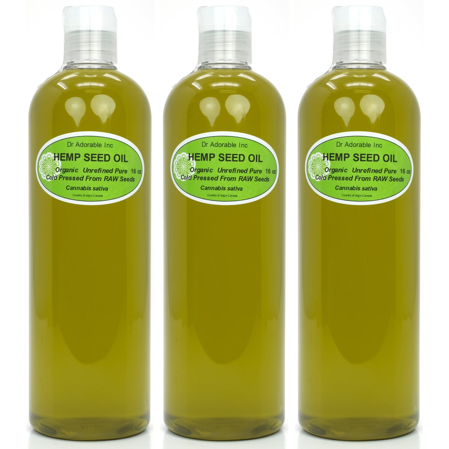 Hemp Seed Oil Unrefined - 100% Pure Natural Cold Pressed Organic