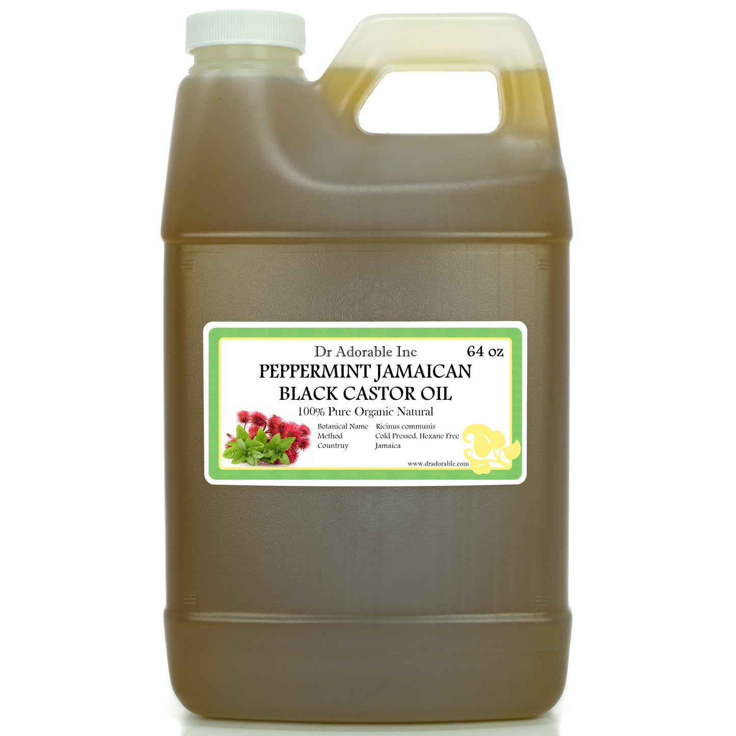Jamaican Peppermint Black Castor Oil - Pure Natural Organic Strengthen Grow & Restore Hair Care