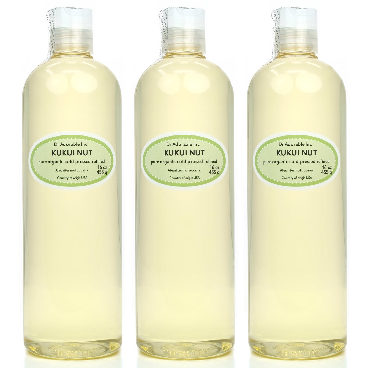 Kukui Nut Oil - 100% Pure Natural Organic Cold Pressed