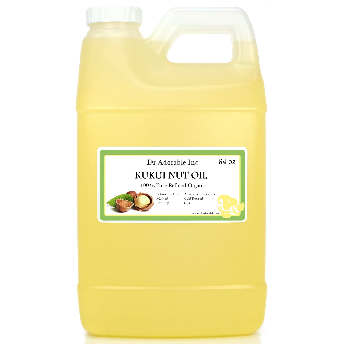 Kukui Nut Oil - 100% Pure Natural Organic Cold Pressed