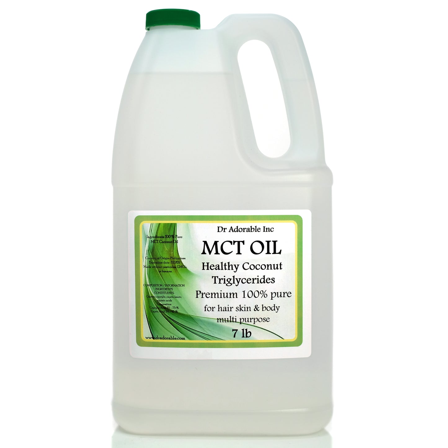 MCT Oil - Pure Natural Premium Organic Coconut Oil Medium-Chain Triglyceride