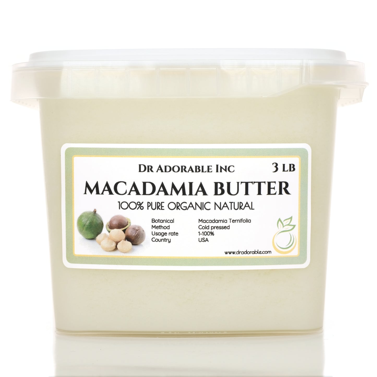 Macadamia Butter - Pure Natural Organic Premium