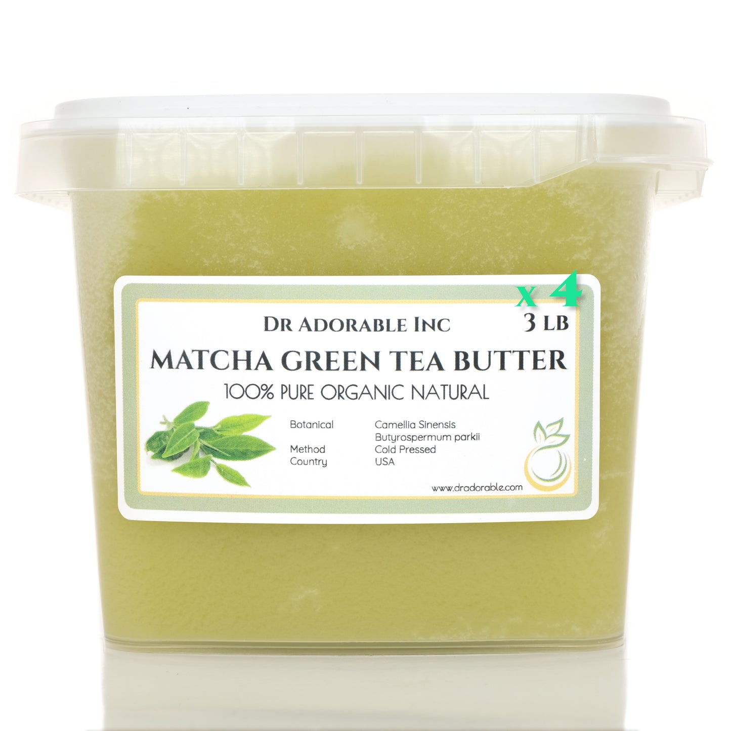 Matcha Green Tea Butter - Pure Natural Organic Cold Pressed