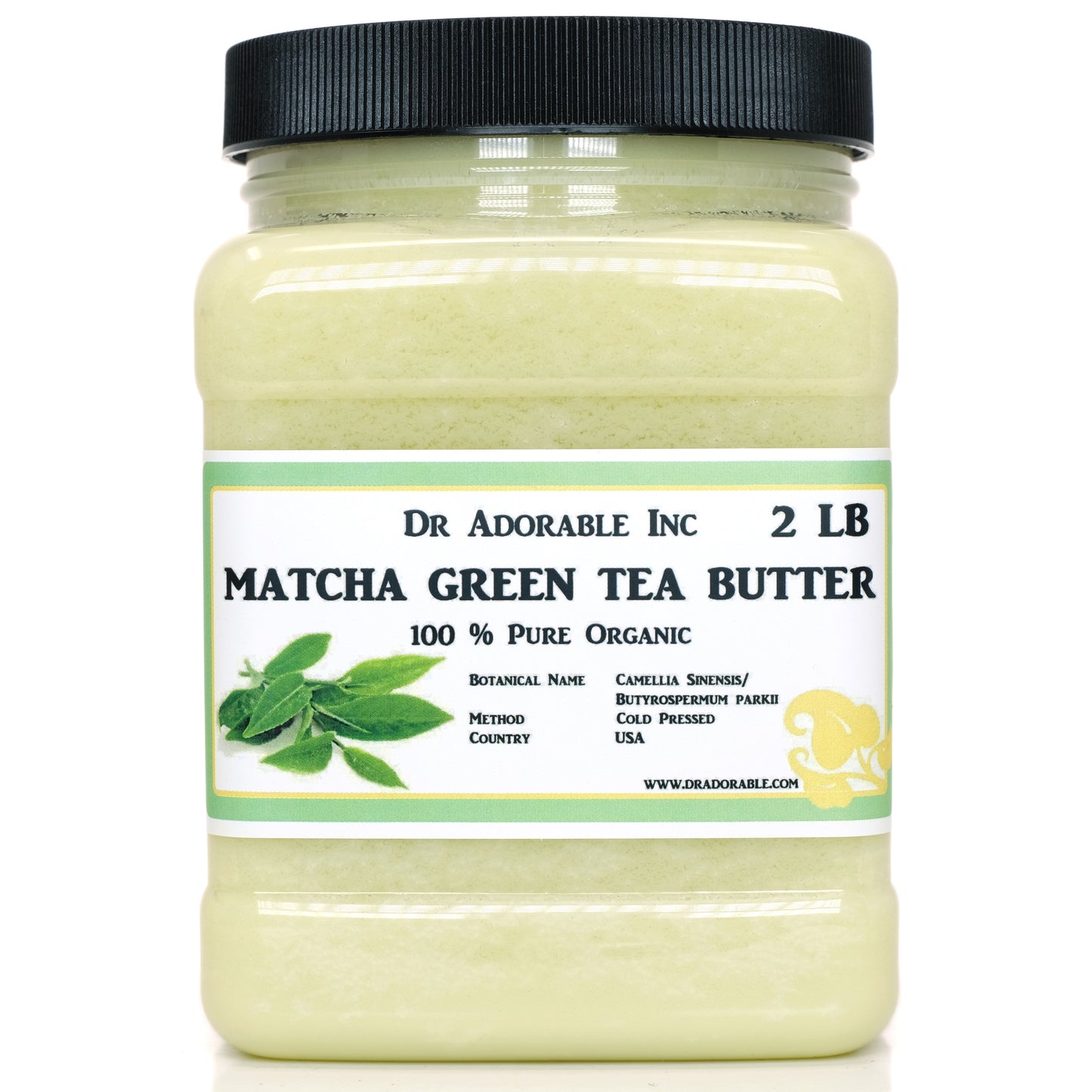 Matcha Green Tea Butter - Pure Natural Organic Cold Pressed