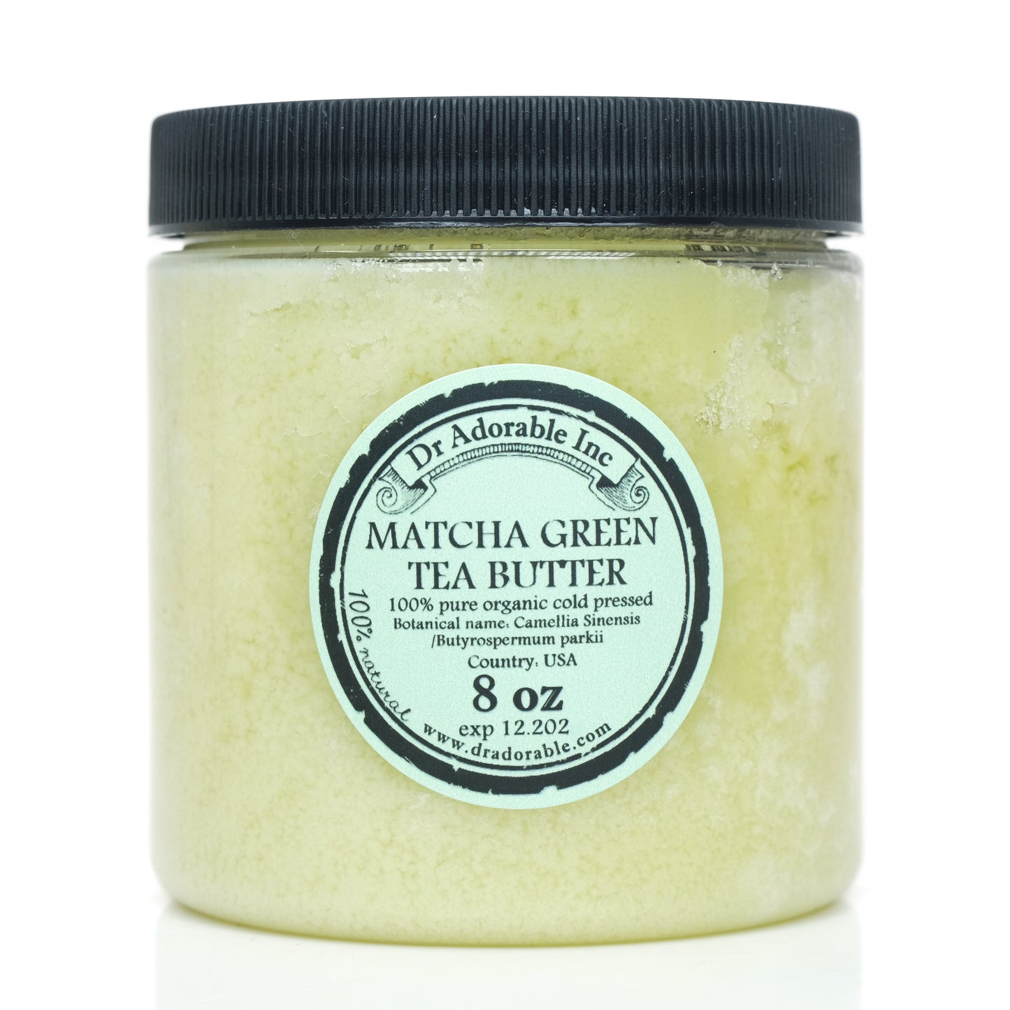 Matcha Green Tea Butter - Pure Natural Organic Cold Pressed