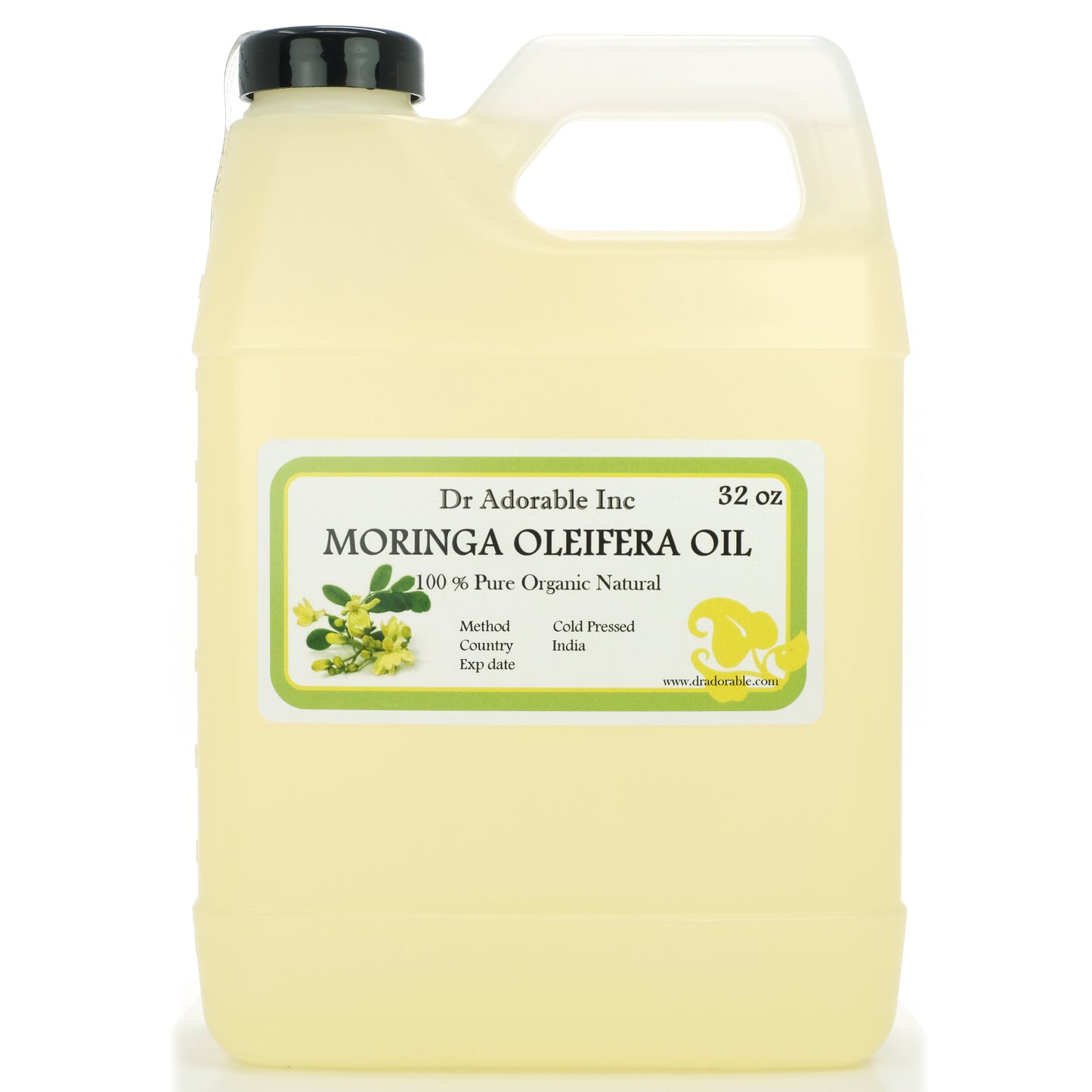 Moringa Oleifera Oil - 100% Pure Organic Natural Cold Pressed