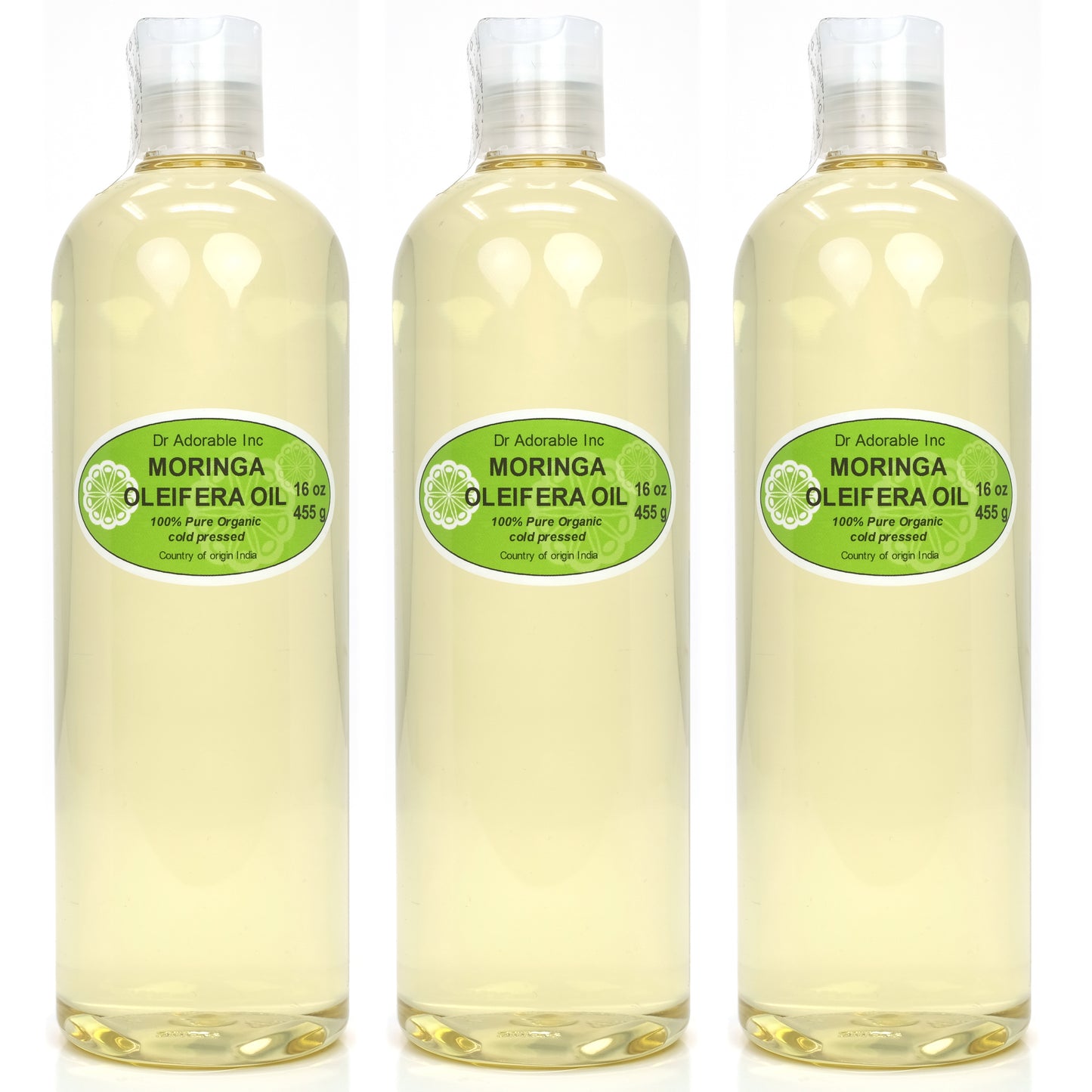 Moringa Oleifera Oil - 100% Pure Organic Natural Cold Pressed