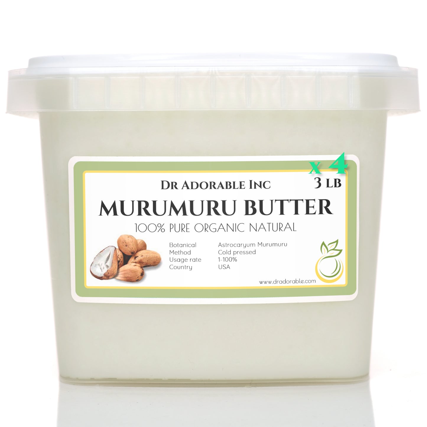 Murumuru Butter - Refined Pure Natural Organic Cold Pressed