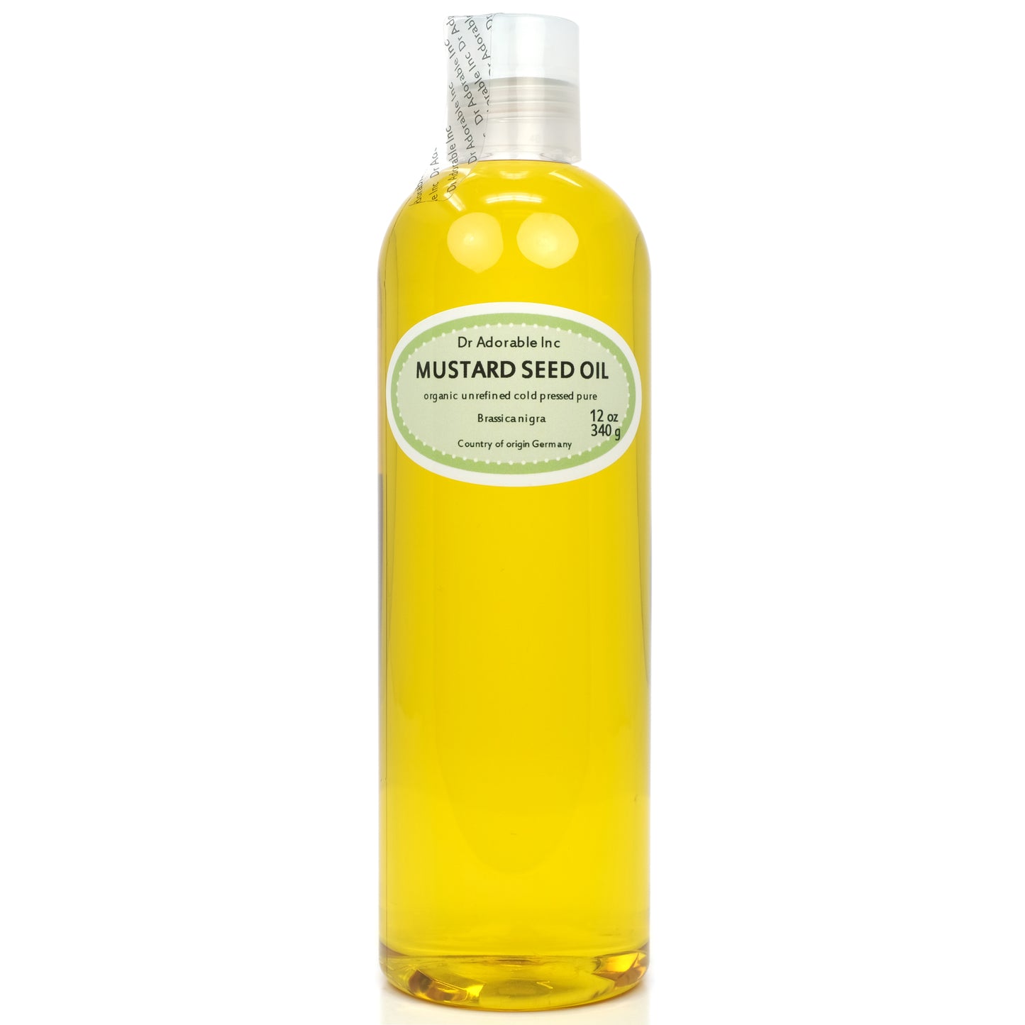 Mustard Seed Oil - Unrefined 100% Pure Natural Premium Organic Cold Pressed