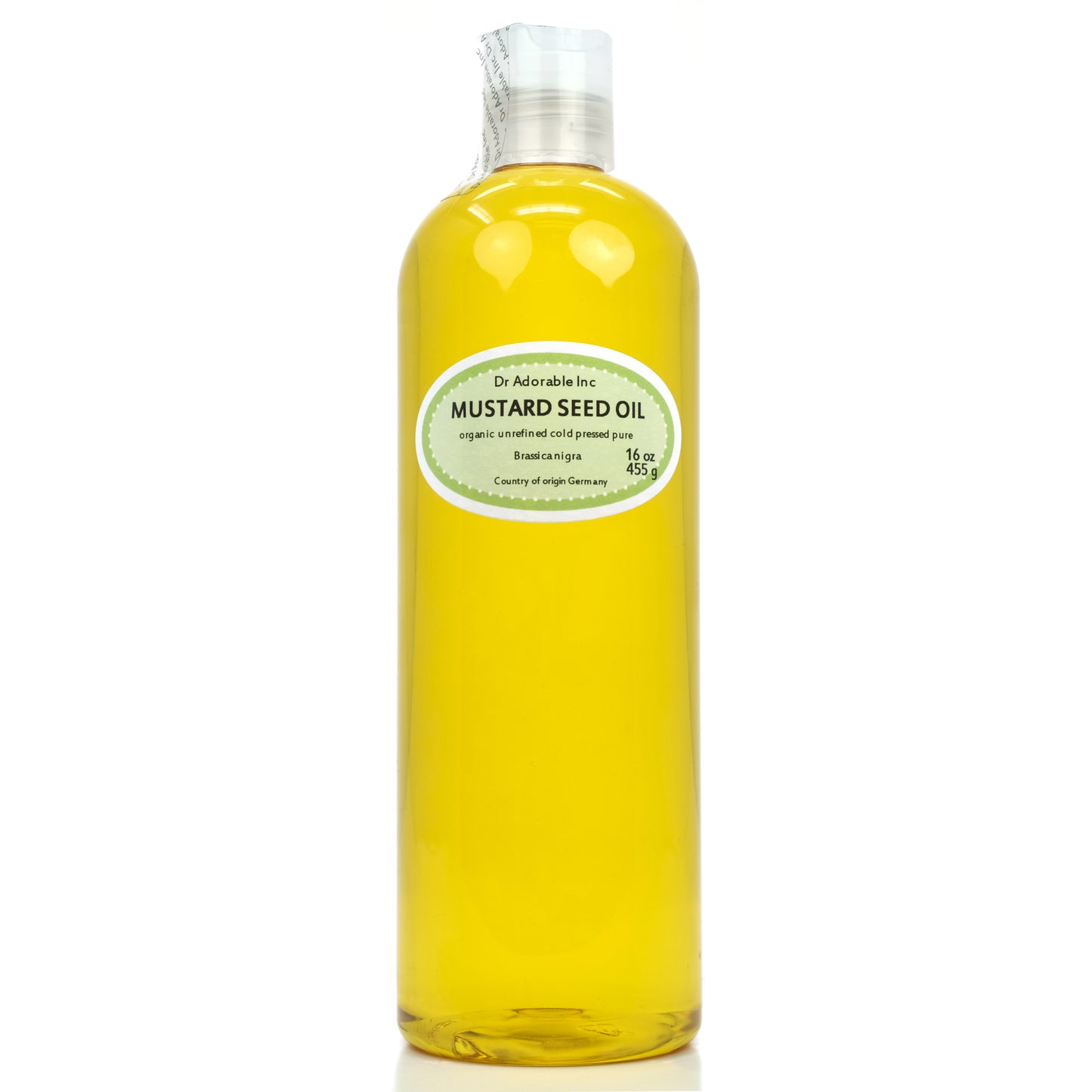 Mustard Seed Oil - Unrefined 100% Pure Natural Premium Organic Cold Pressed