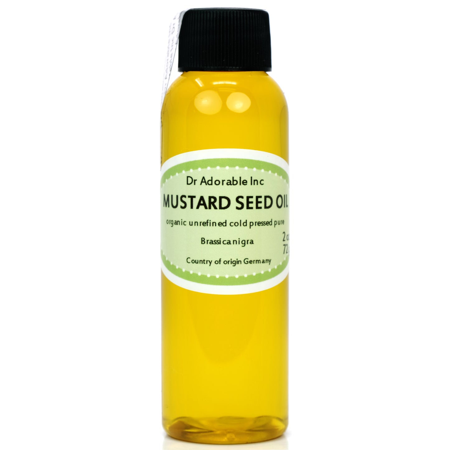 Mustard Seed Oil - Unrefined 100% Pure Natural Premium Organic Cold Pressed