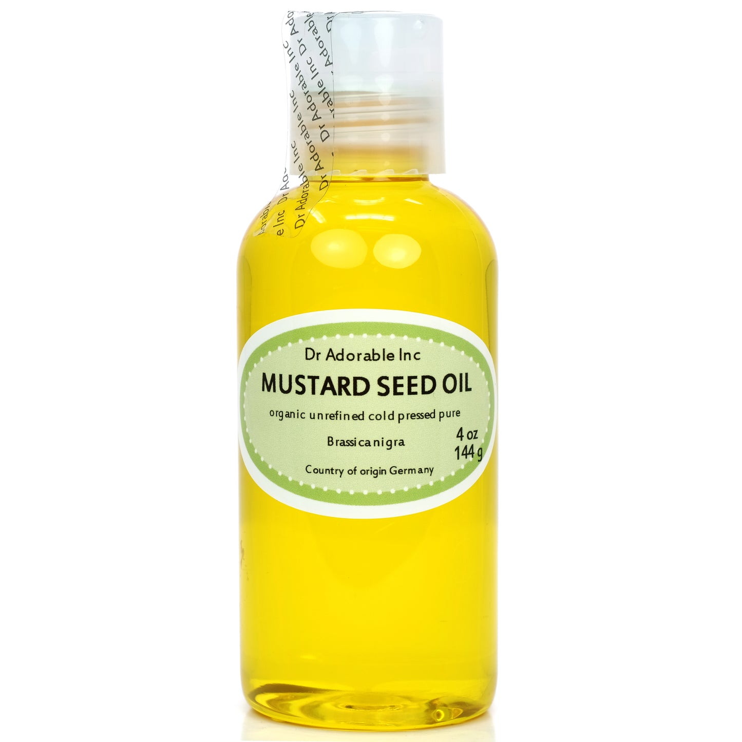 Mustard Seed Oil - Unrefined 100% Pure Natural Premium Organic Cold Pressed