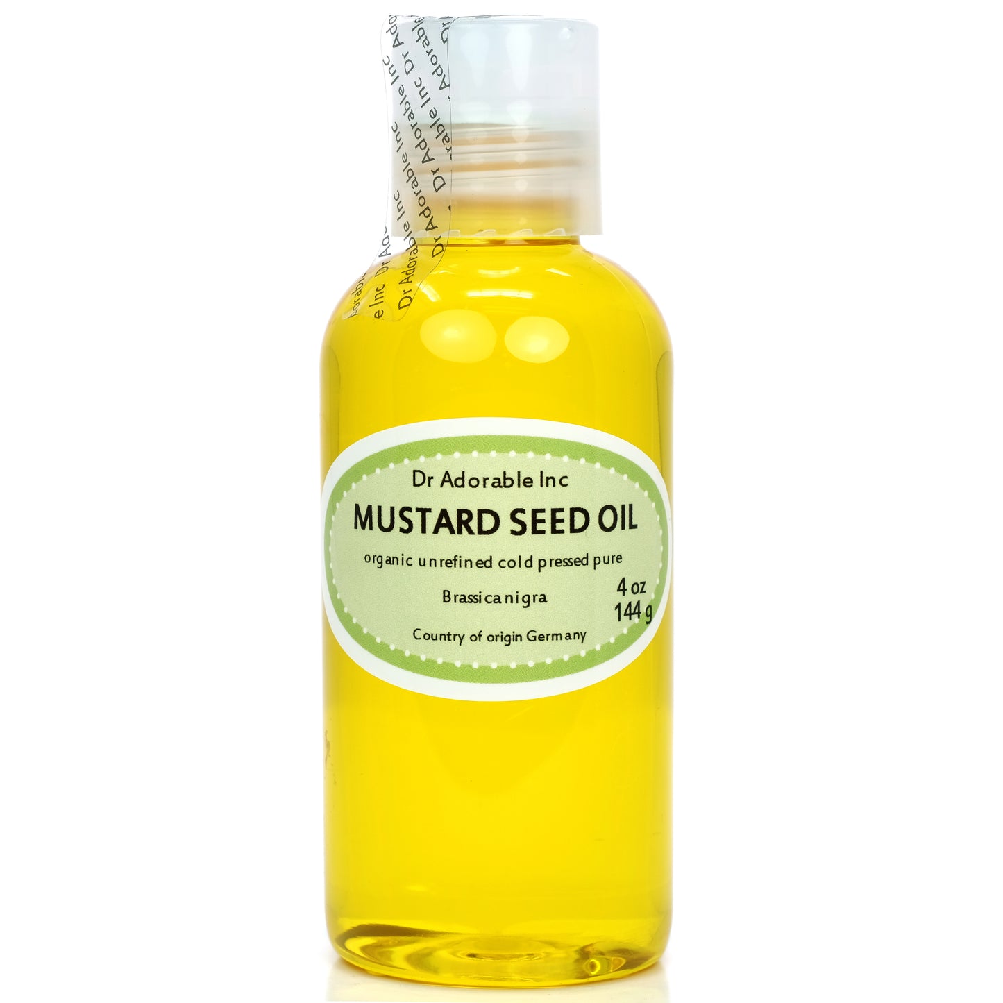 Mustard Seed Oil - Unrefined 100% Pure Natural Premium Organic Cold Pressed