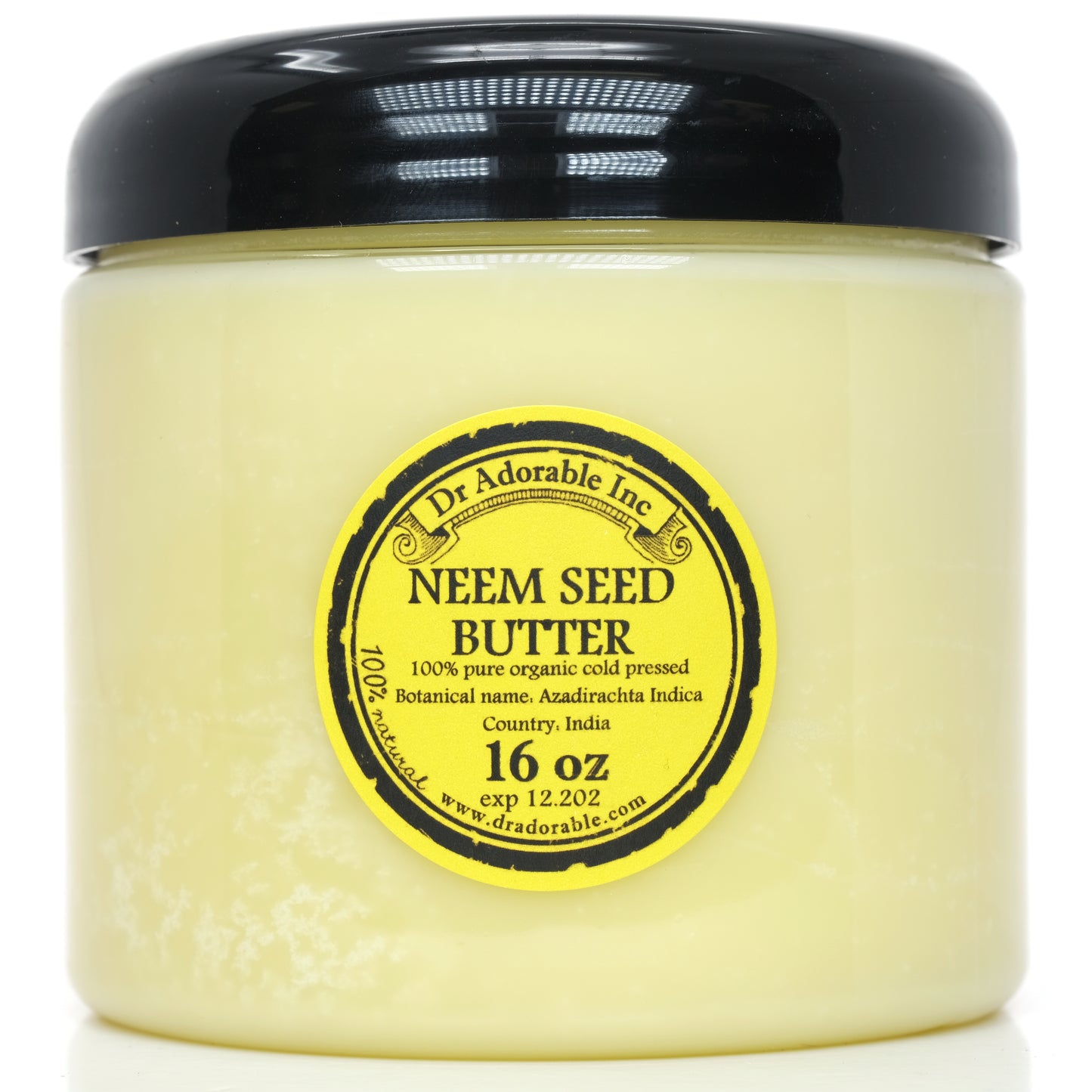 Neem Seed Butter - Unrefined Pure Natural Premium Organic Cold Pressed Raw