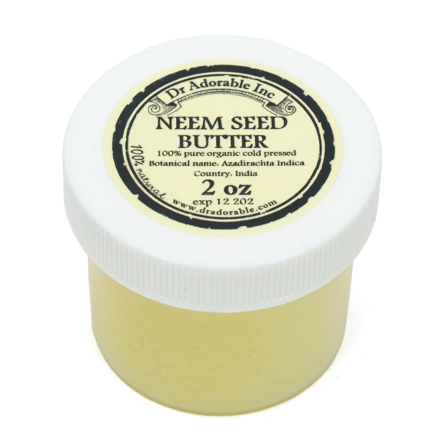 Neem Seed Butter - Unrefined Pure Natural Premium Organic Cold Pressed Raw