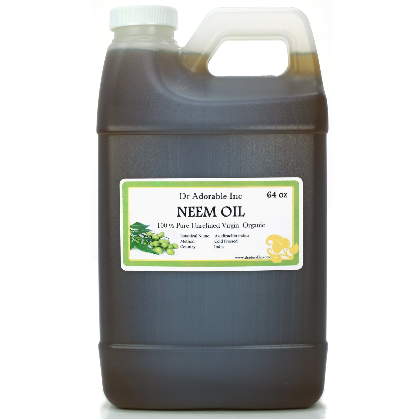 Neem Oil - Unrefined 100% Pure Natural Organic Cold Pressed