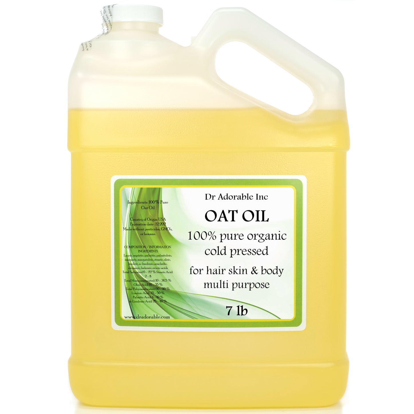 Oat Oil - 100% Pure Natural Premium Organic Cold Pressed