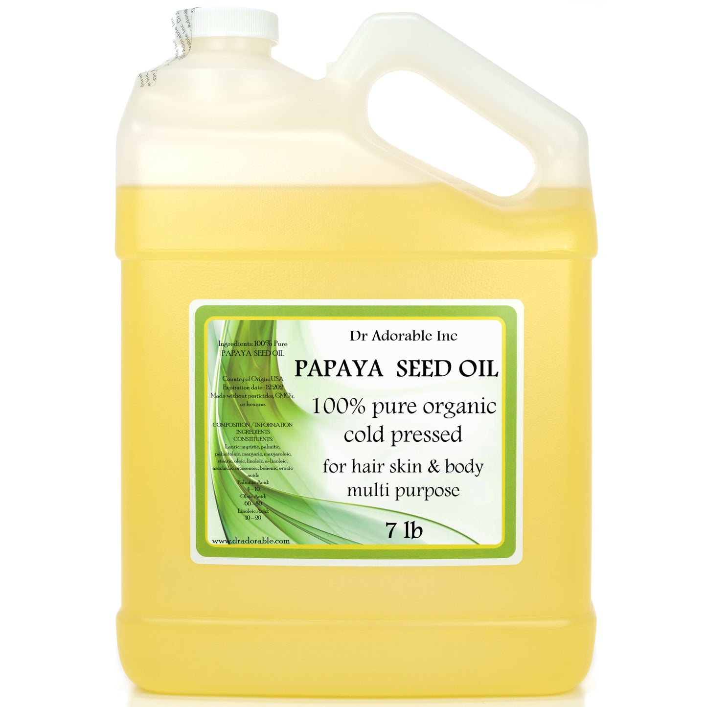 Papaya Seed Oil - 100% Pure Natural Premium Organic Cold Pressed