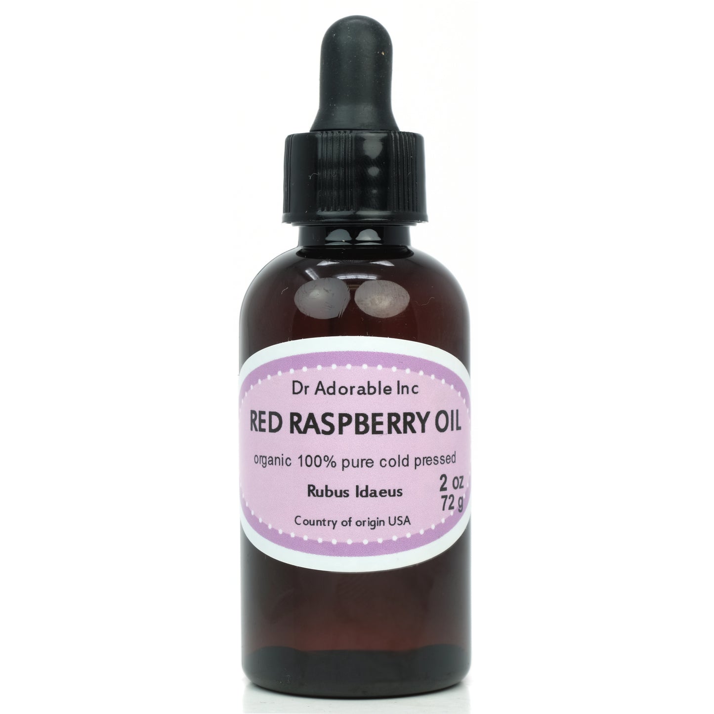 Red Raspberry Seed Unrefined Oil - 100% Pure Natural Organic Cold Pressed