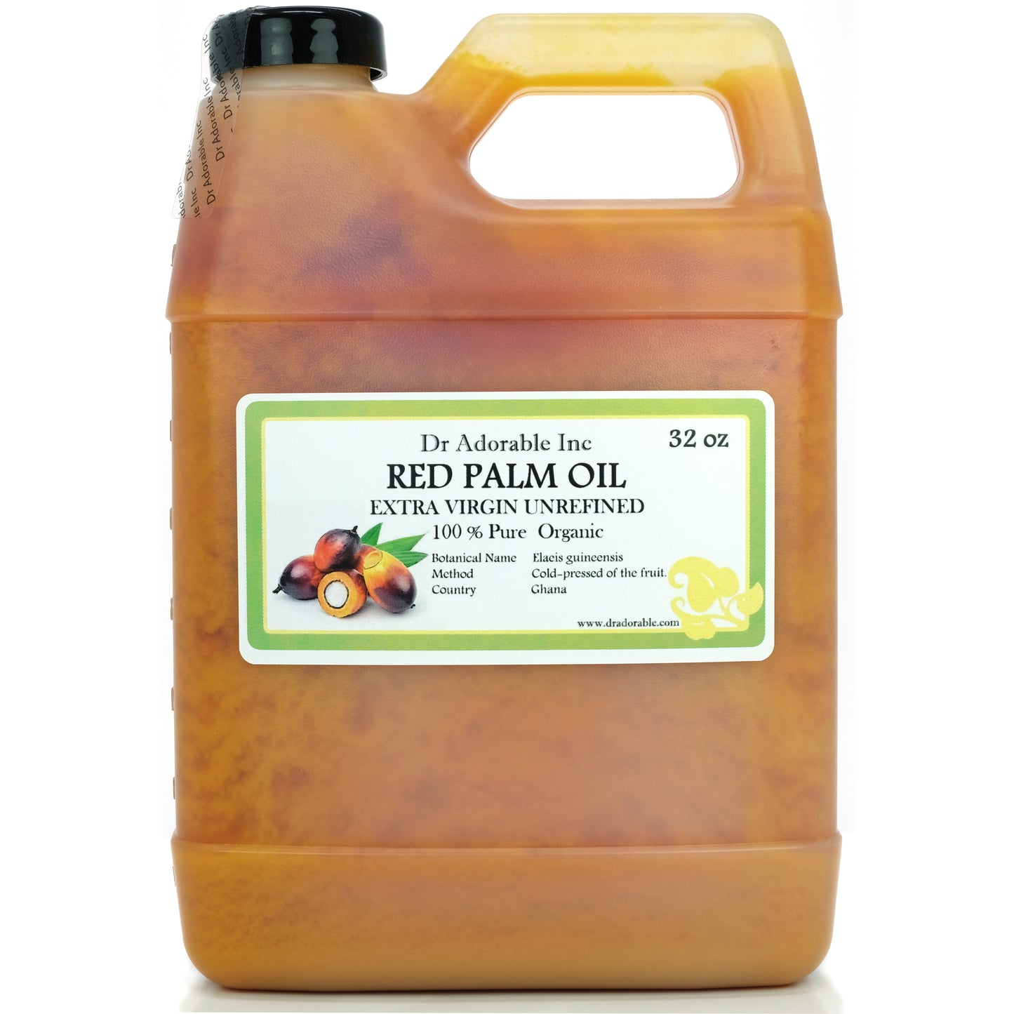 Palm Red Oil - Unrefined Raw Extra Virgin 100% Pure Natural Organic Cold Pressed