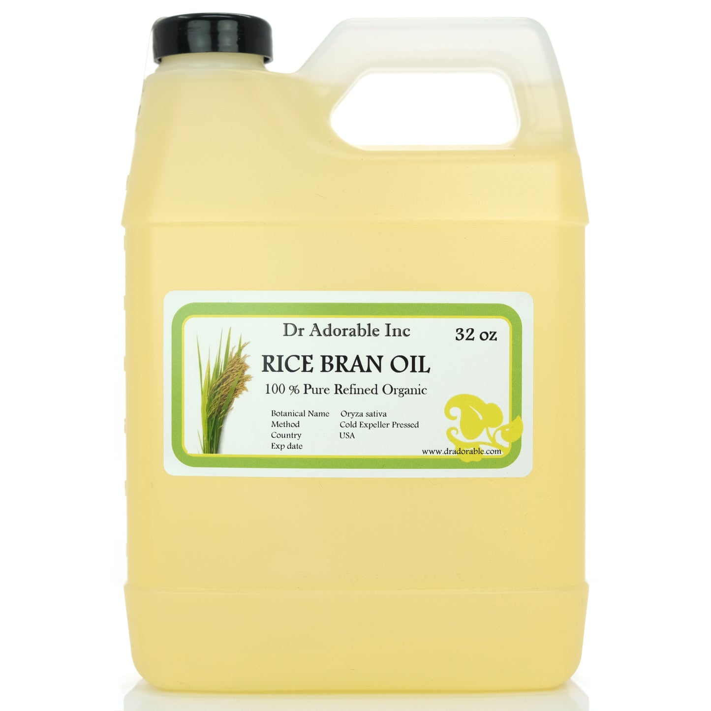 Rice Bran Oil - 100% Pure Natural Premium Organic Cold Pressed